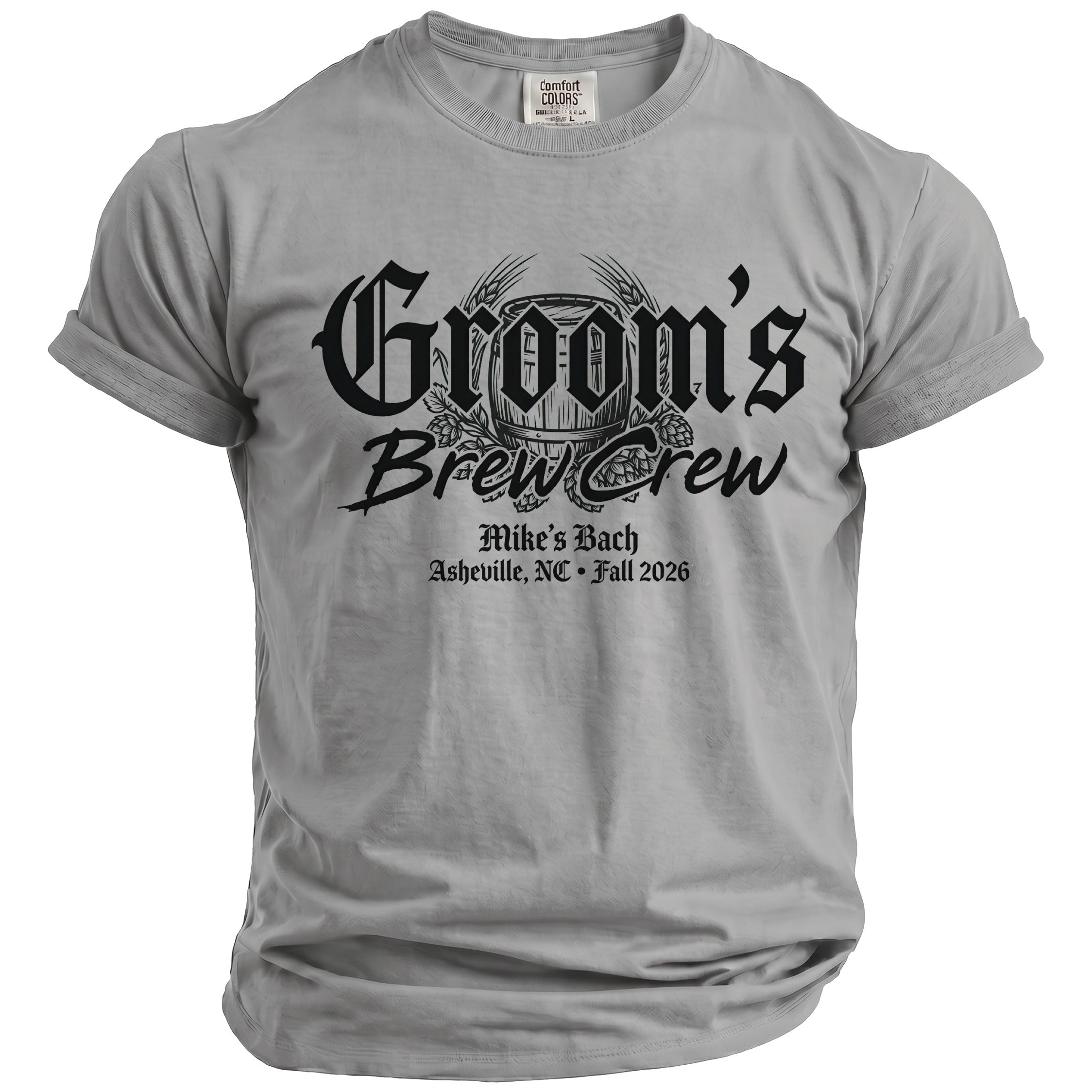Groom's Brew Crew T-Shirt - Midnight Gents