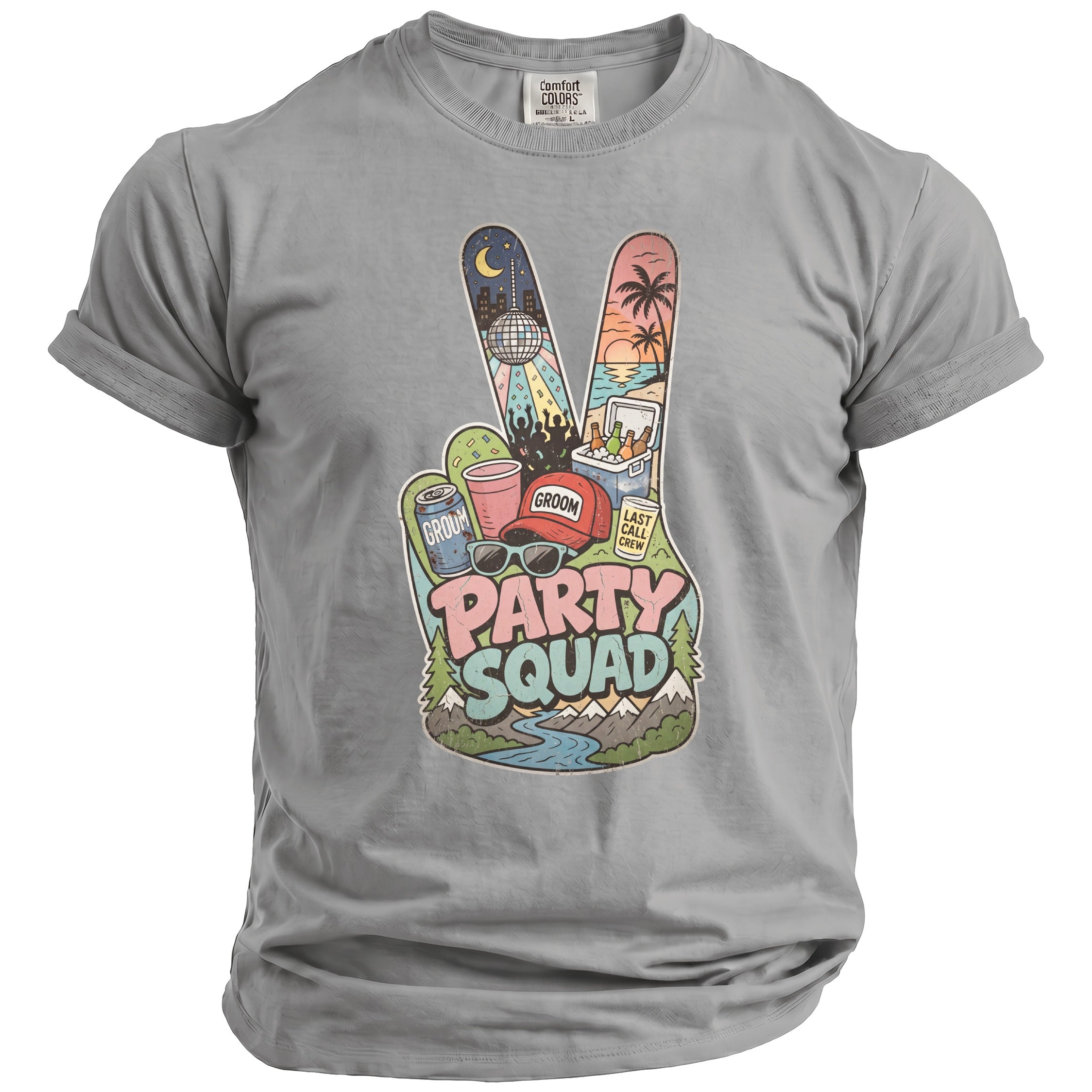 Party Squad Bachelor Groom T-Shirt - Midnight Gents