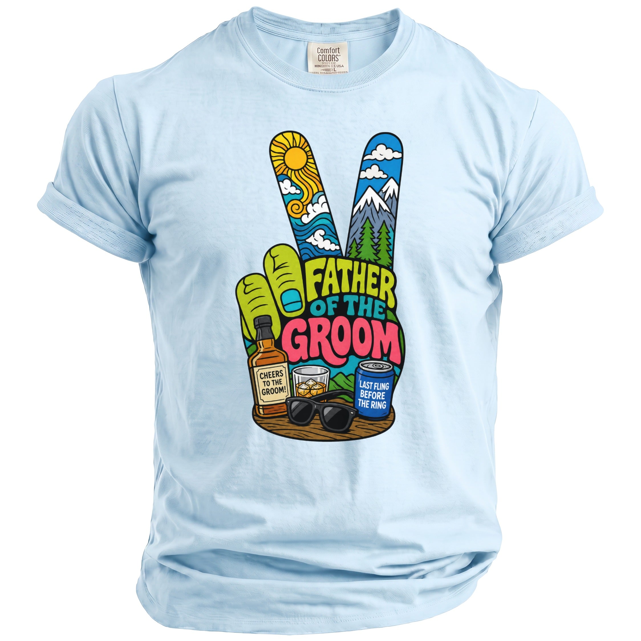 Father Groom Party T-Shirt - Midnight Gents