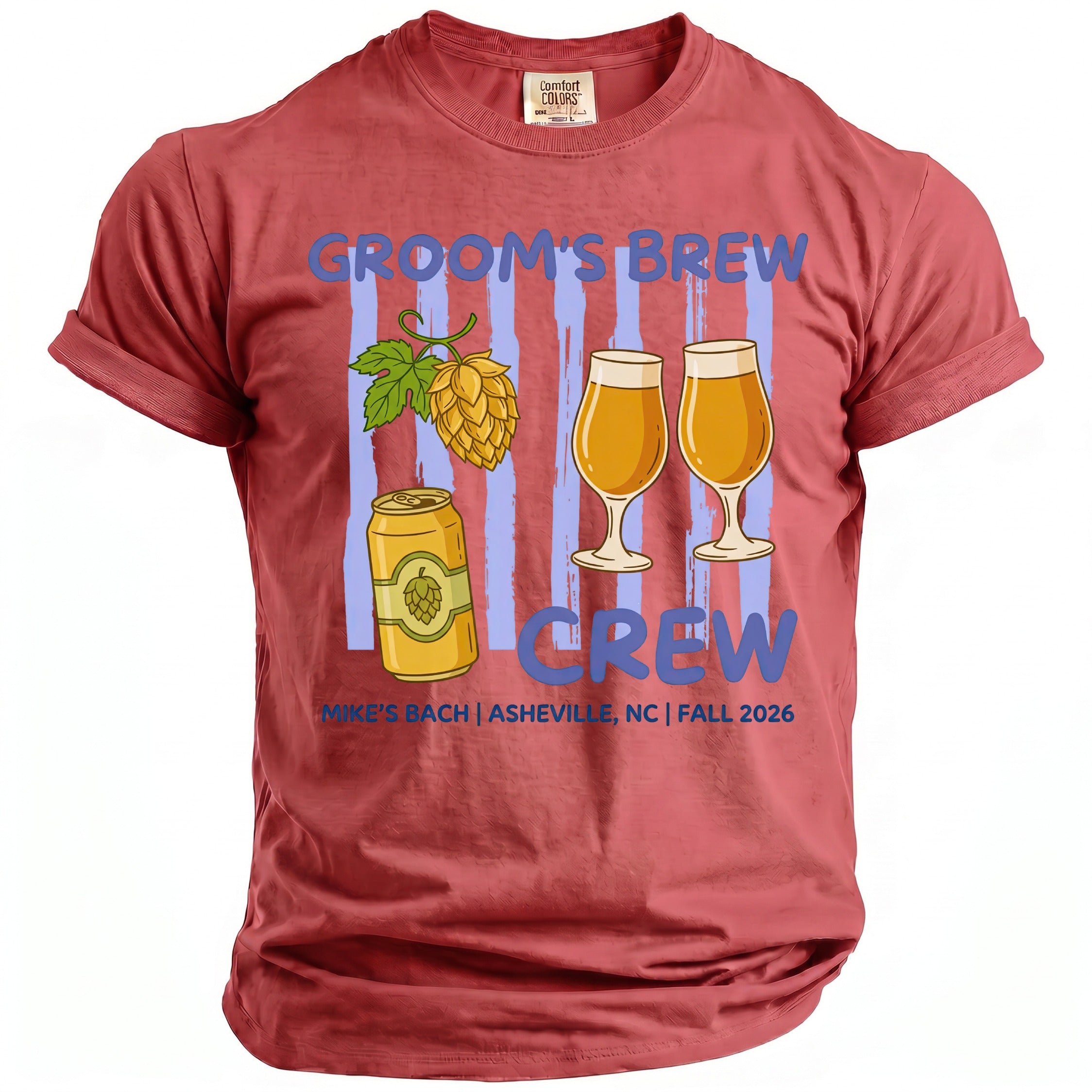Groom's Brew Crew T-Shirt - Midnight Gents