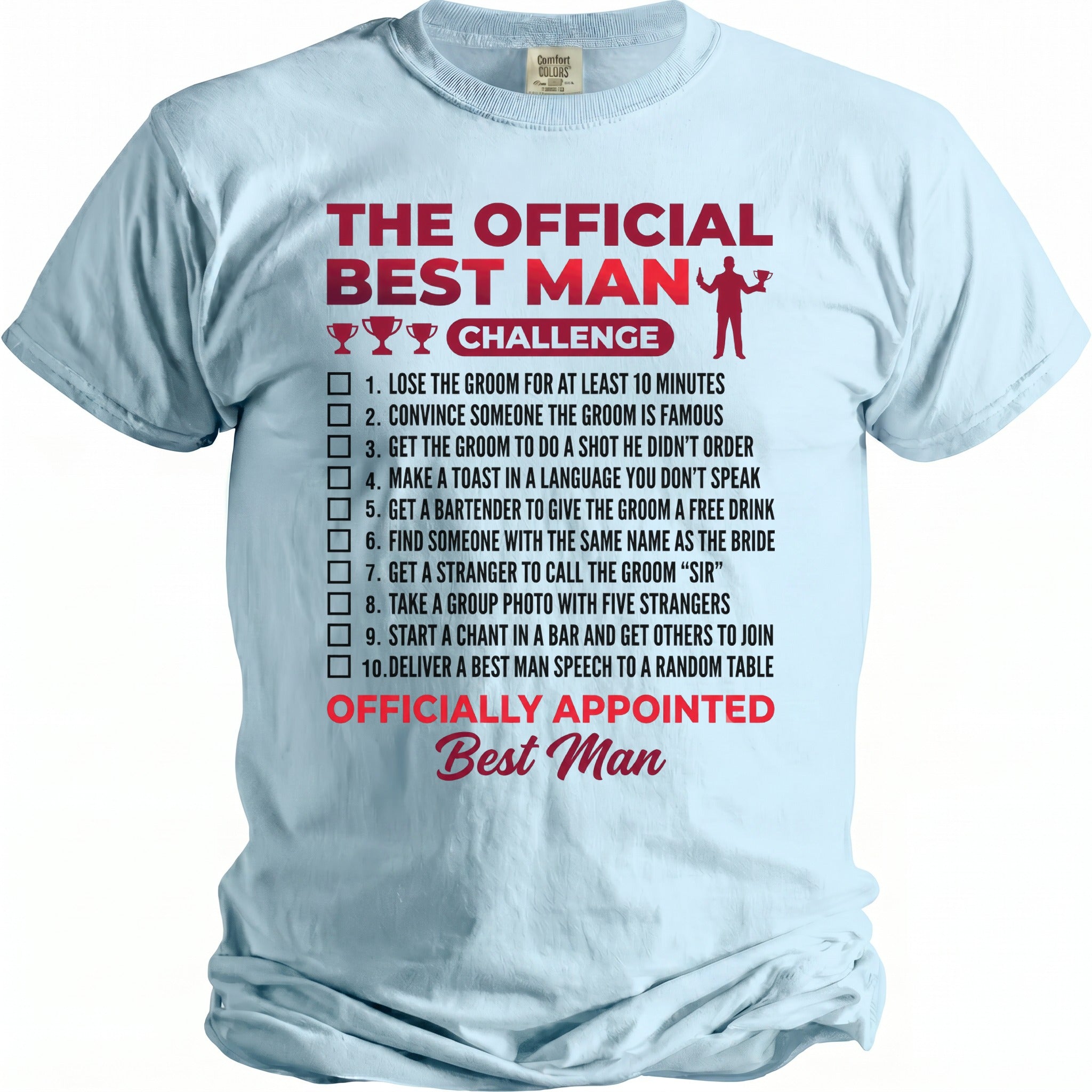Best Man Challenge T-Shirt - Midnight Gents