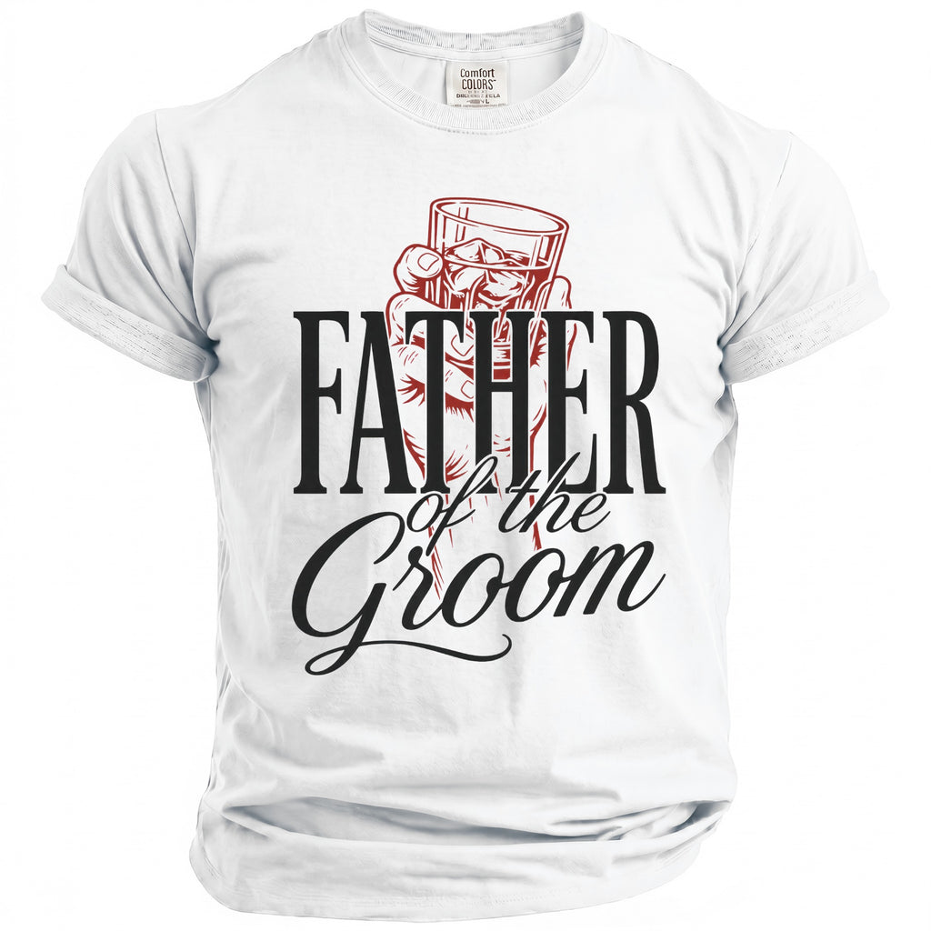Father Groom Whiskey T-Shirt - Midnight Gents