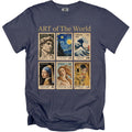 T-shirt with "Art of The World" title and six famous paintings as stamps.