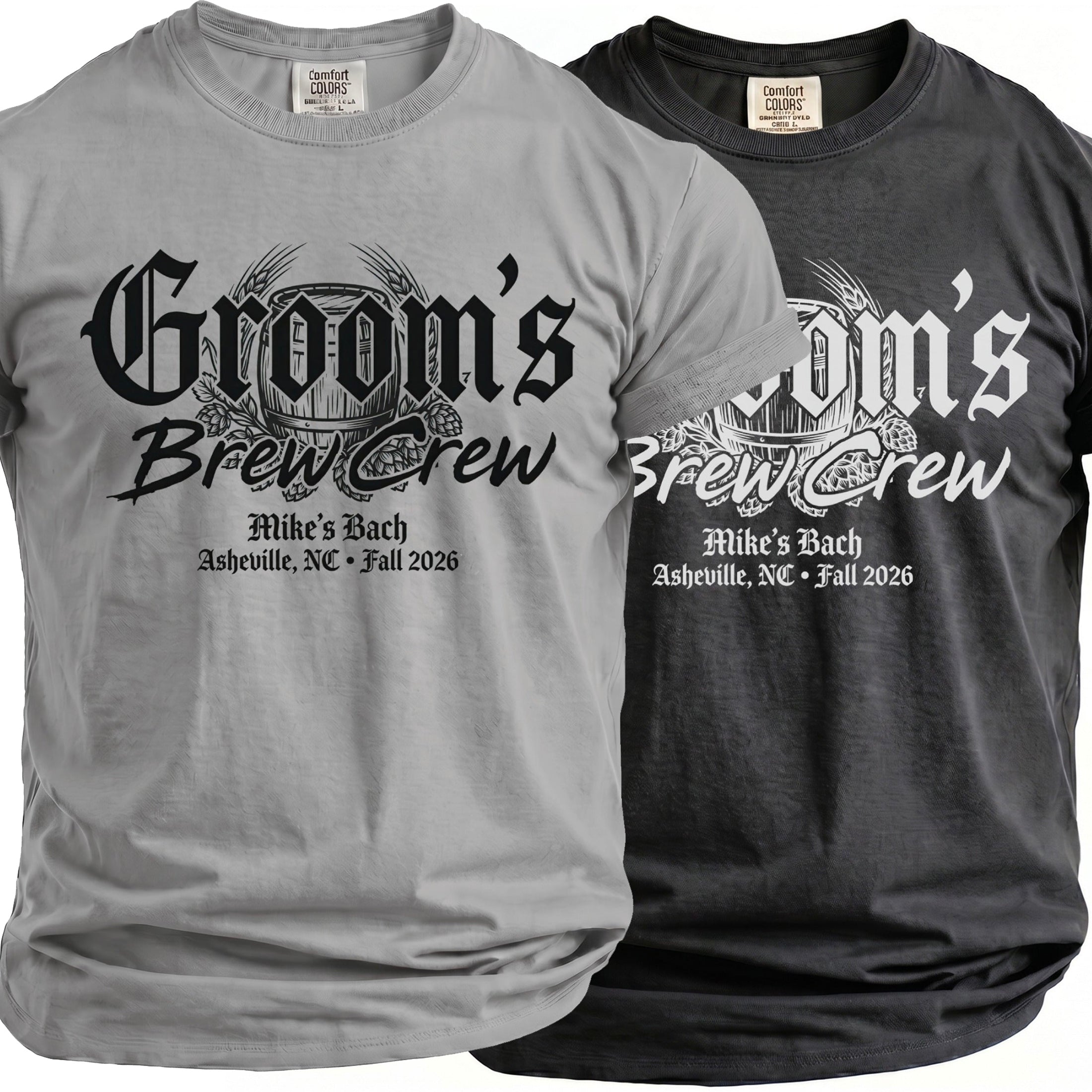 Groom's Brew Crew T-Shirt - Midnight Gents