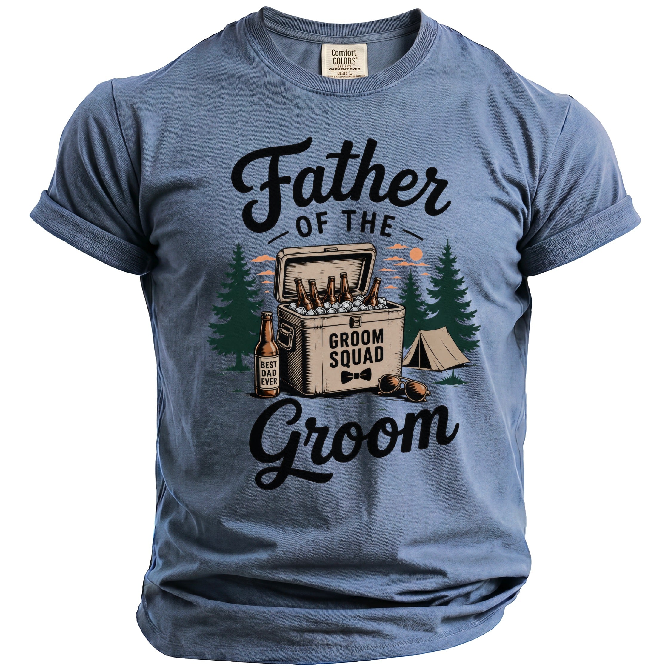 Father Groom Squad T-Shirt - Midnight Gents