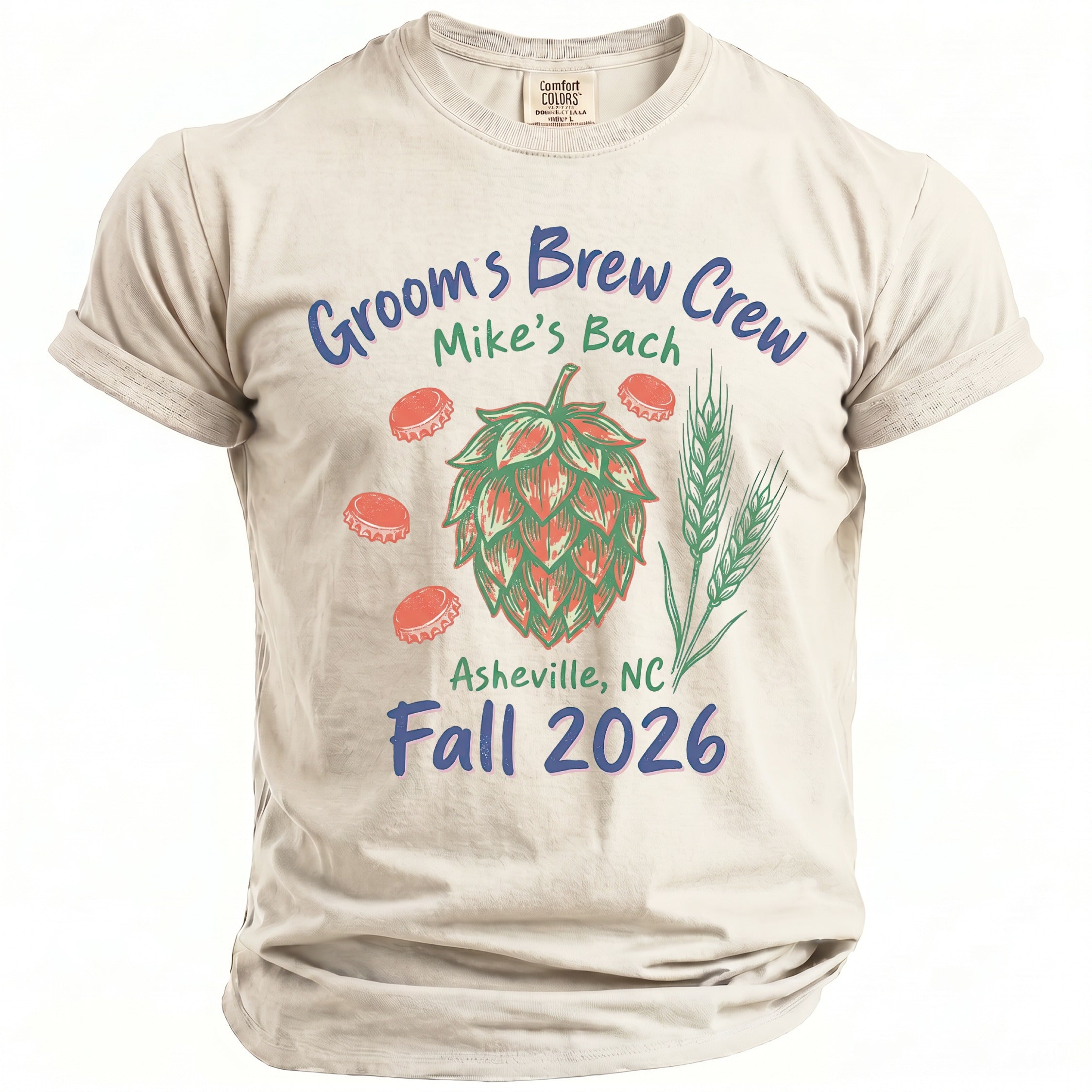 Groom's Brew Crew T-Shirt - Midnight Gents