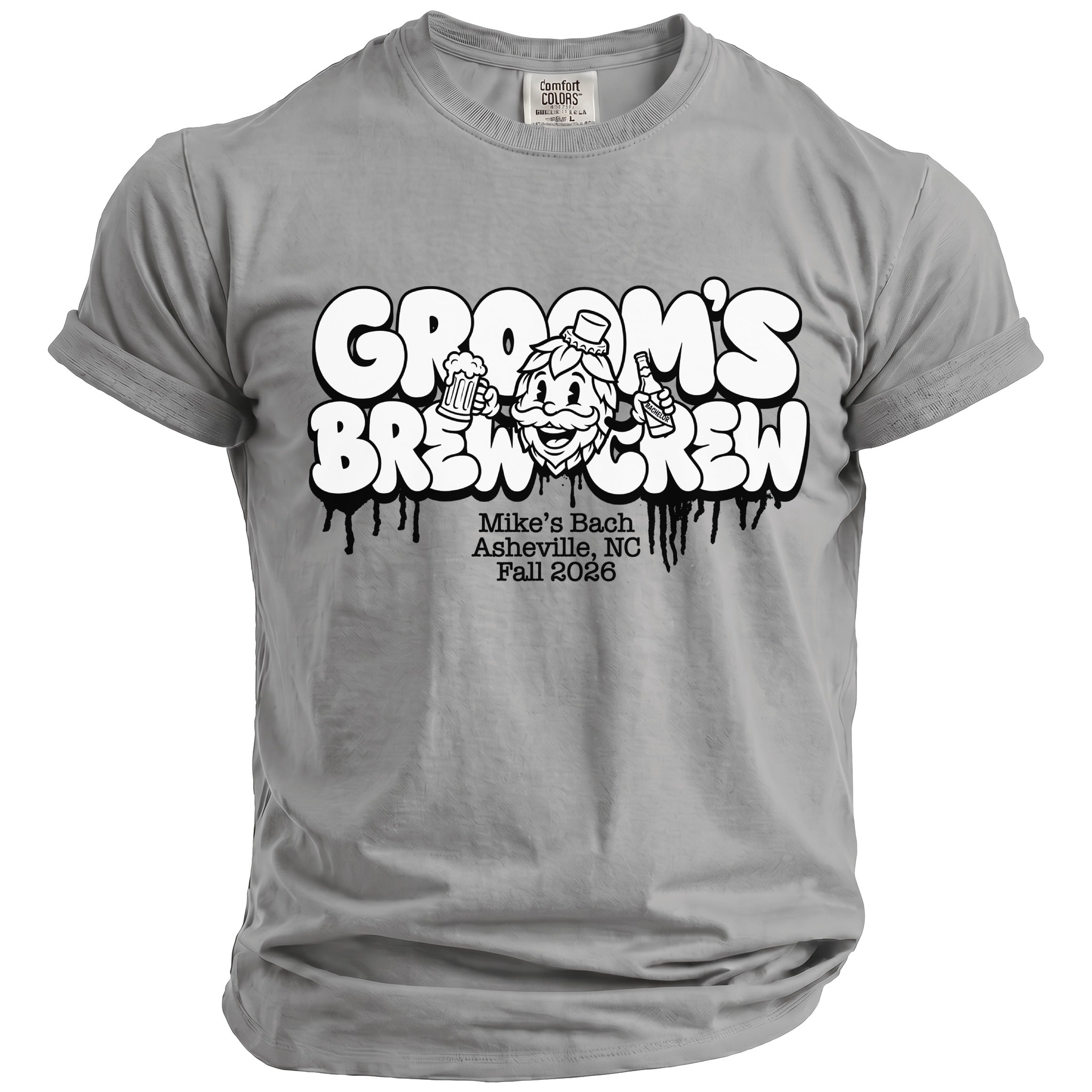 Groom's Brew Crew Party T-Shirt - Midnight Gents