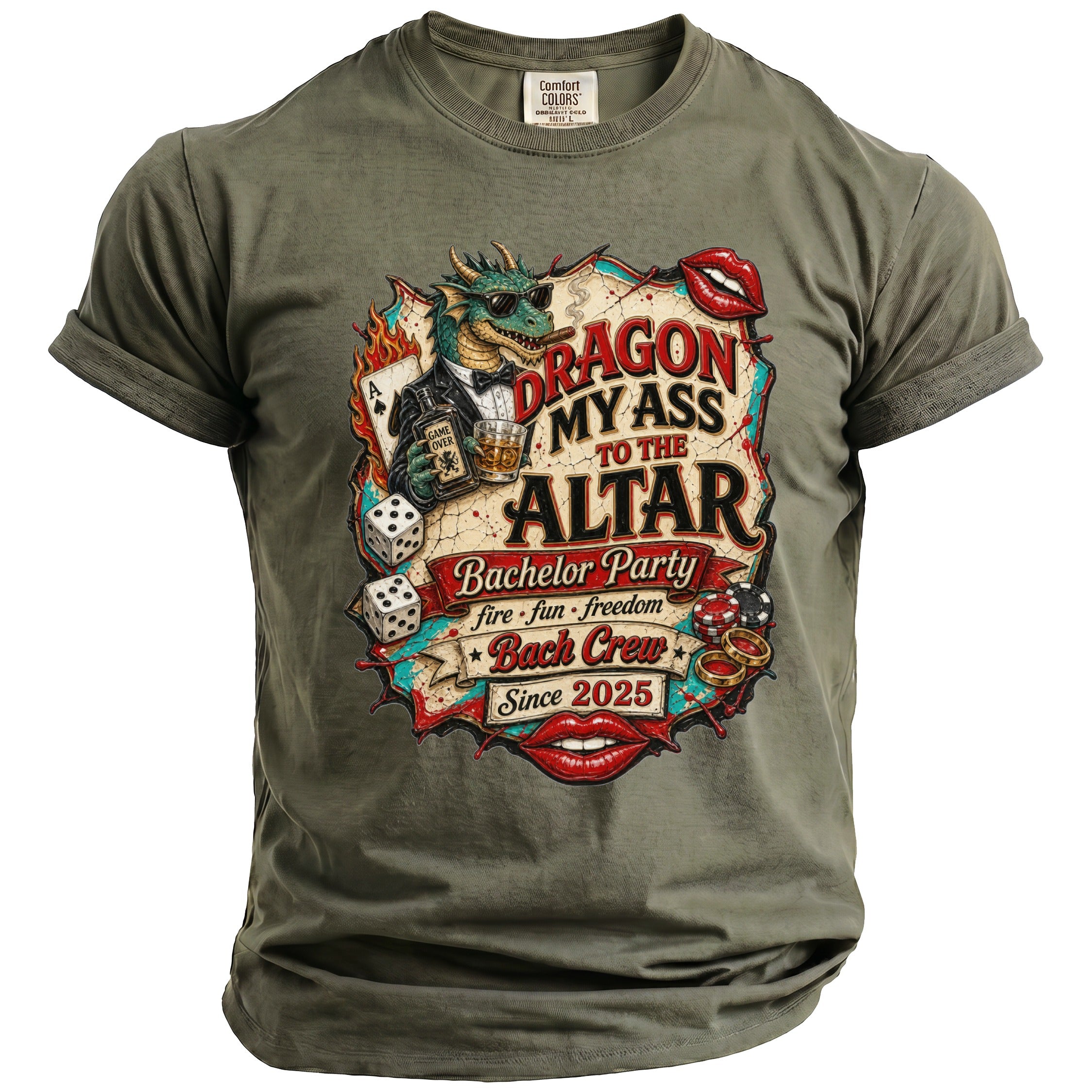 Dragon My Ass Bachelor T-Shirt - Midnight Gents