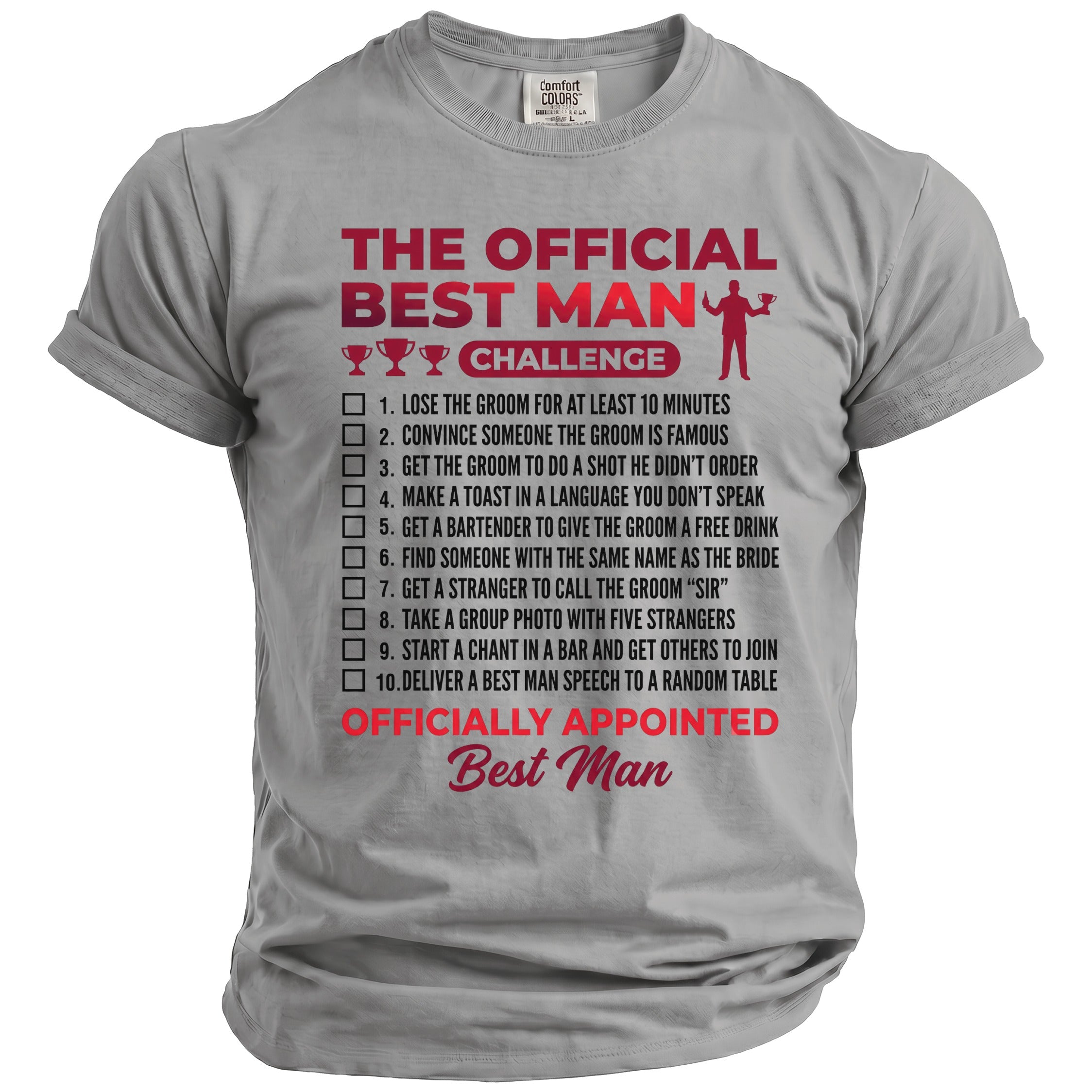 Best Man Challenge T-Shirt - Midnight Gents