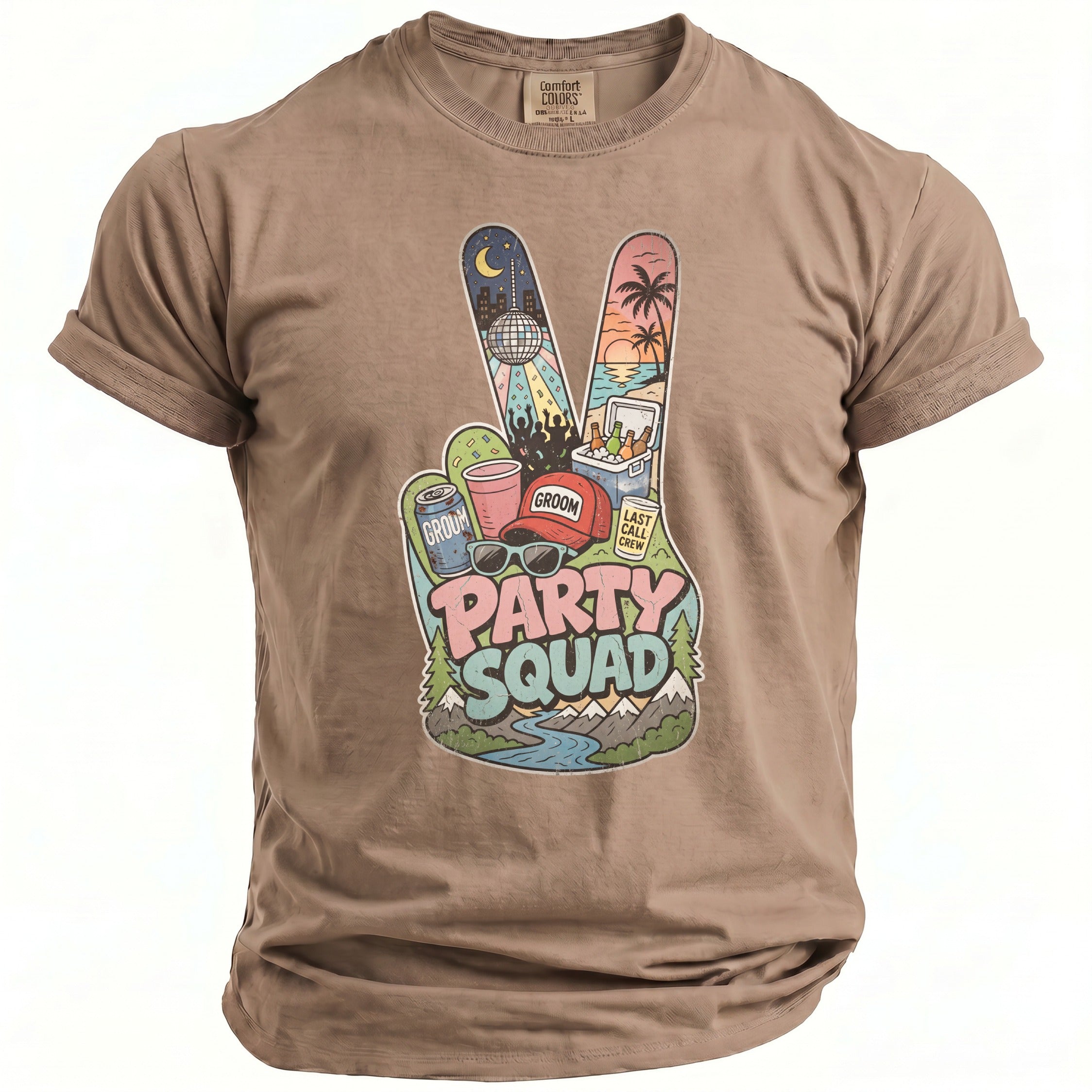 Party Squad Bachelor Groom T-Shirt - Midnight Gents