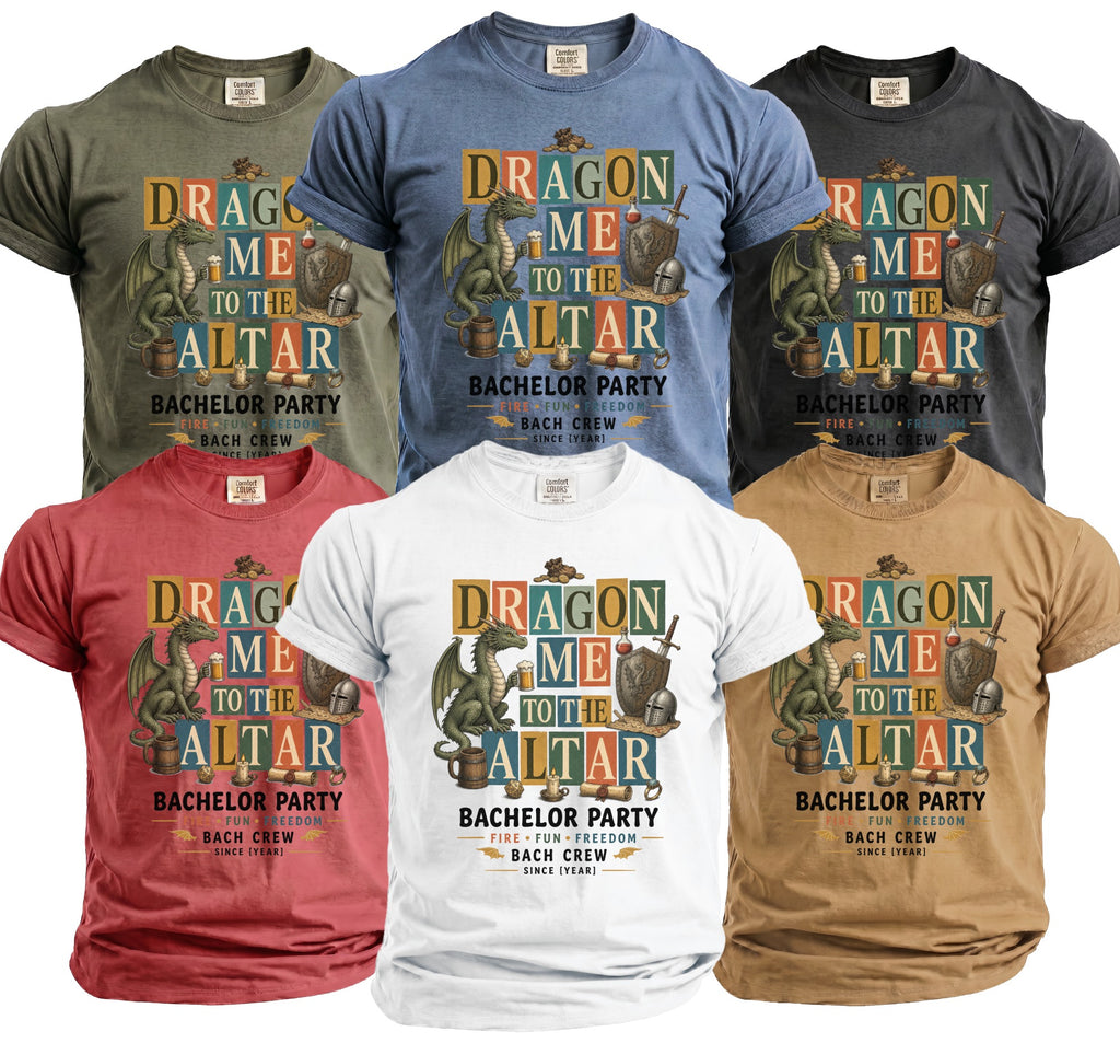 Dragon Altar Bachelor Party Tee - Midnight Gents