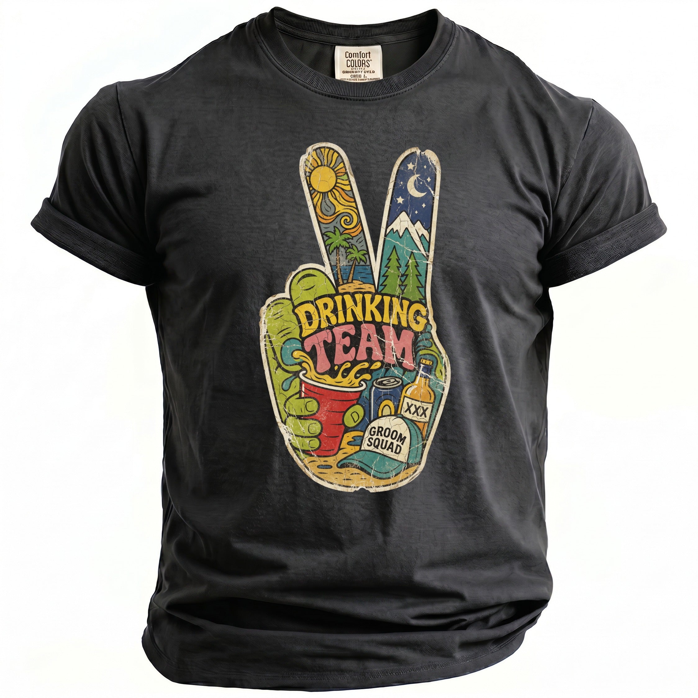 Drinking Team Bachelor T-Shirt - Midnight Gents