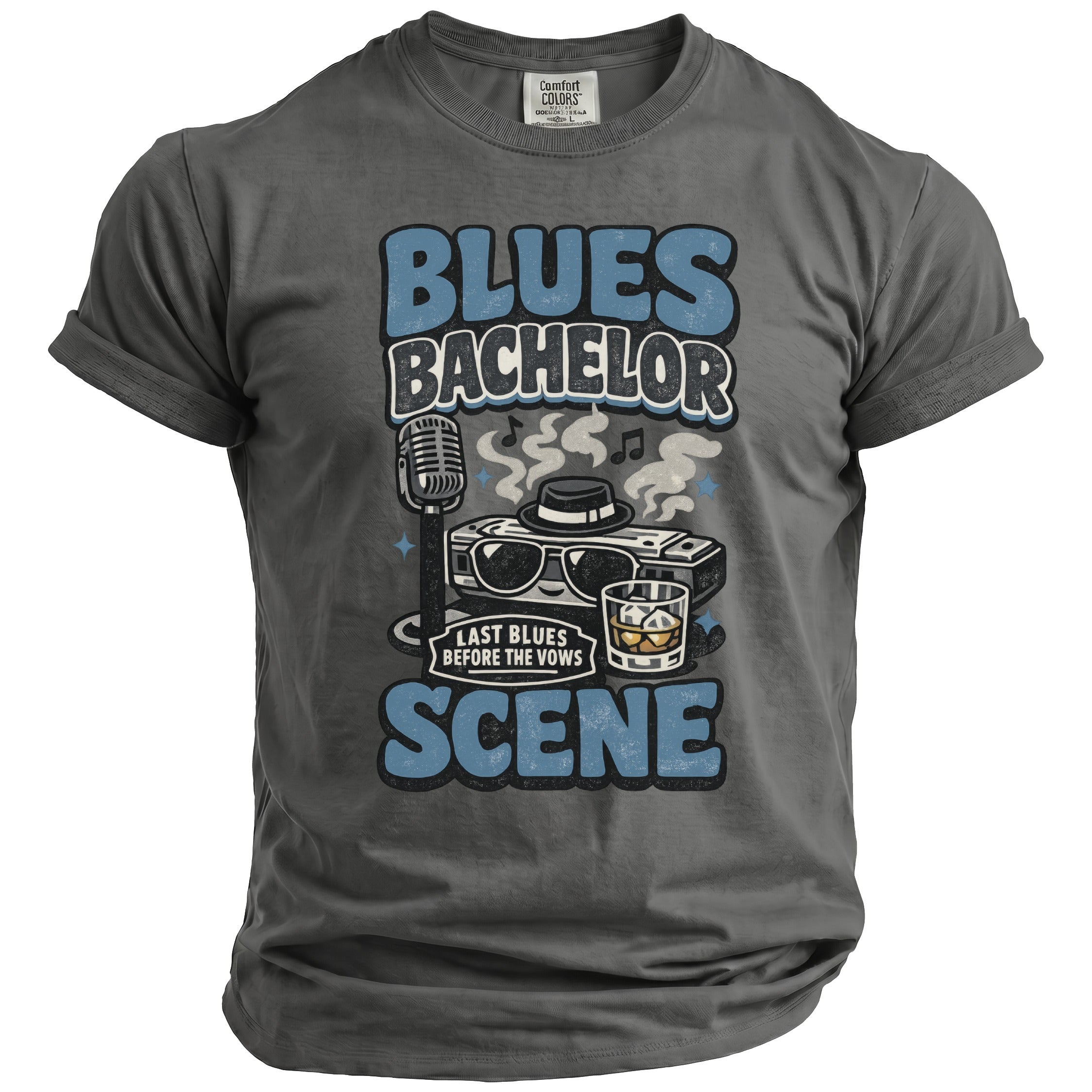 Blues Bachelor T-Shirt - Midnight Gents