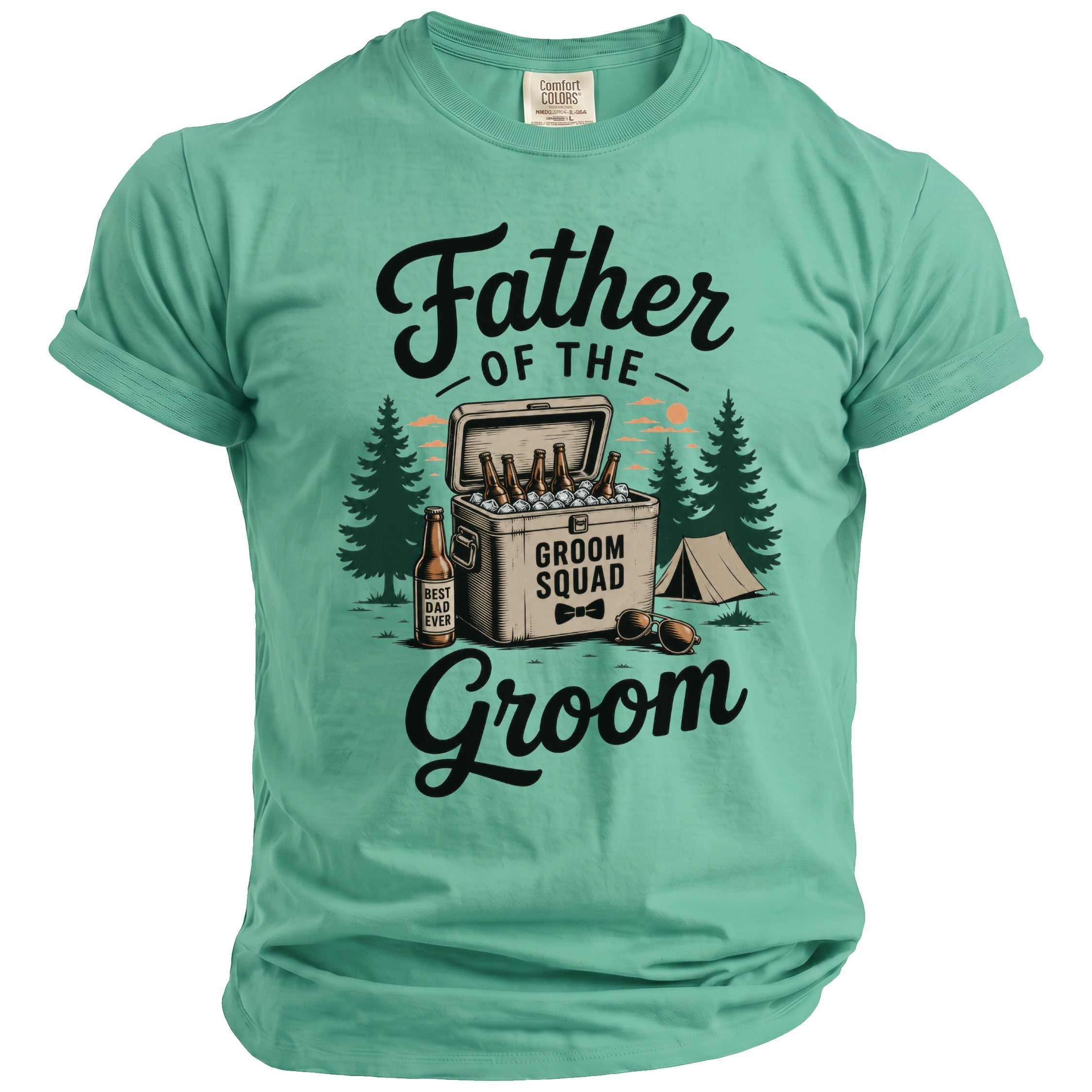 Father Groom Squad T-Shirt - Midnight Gents