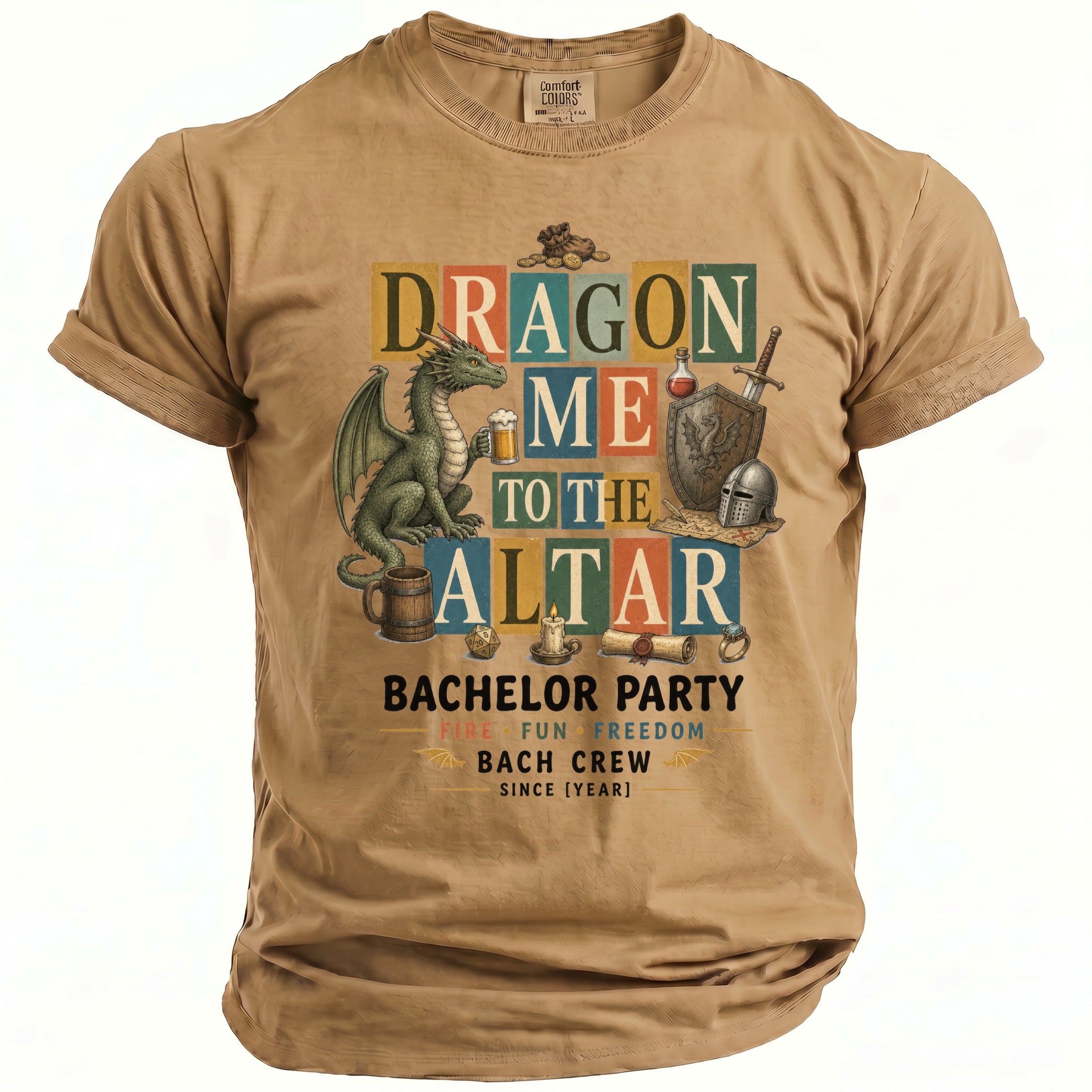 Dragon Altar Bachelor Party Tee - Midnight Gents
