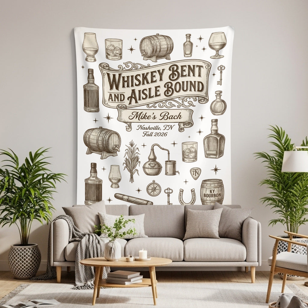 Whiskey Bent Aisle Bound Tapestries - Midnight Gents