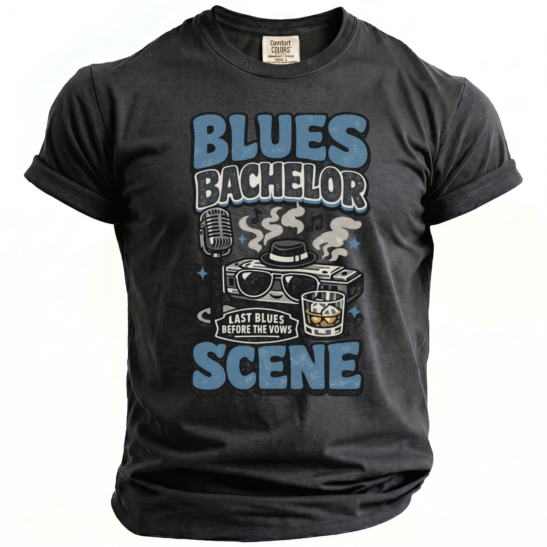 Blues Bachelor T-Shirt - Midnight Gents