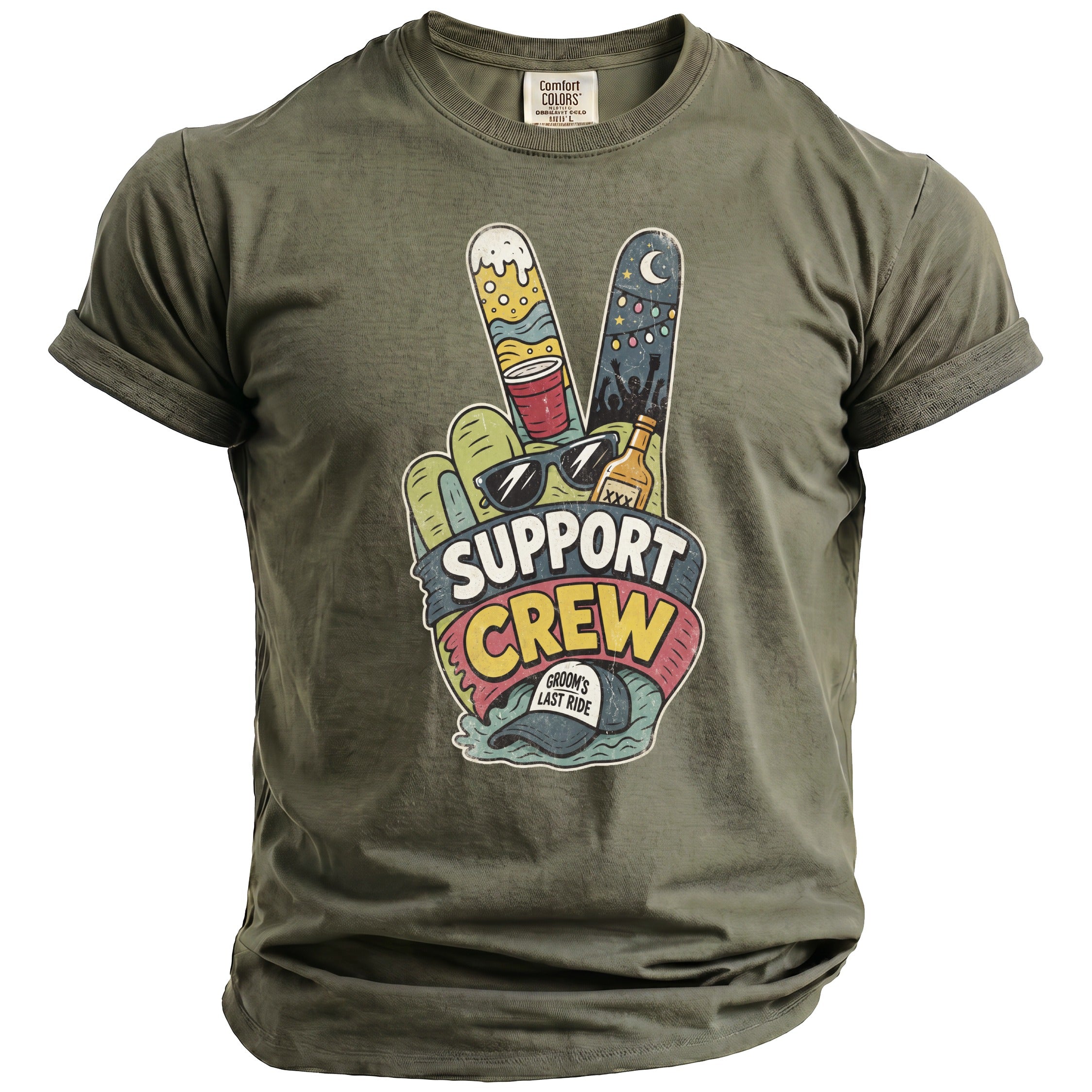 Support Crew Bachelor T-Shirt - Midnight Gents