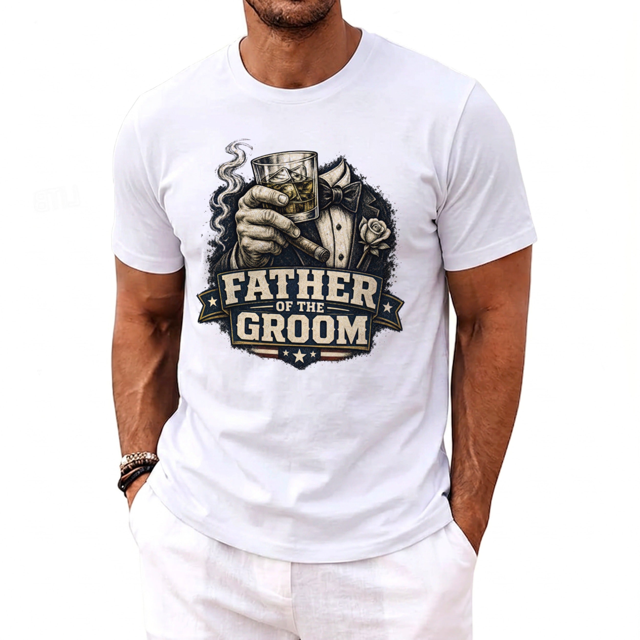 Groom's Father Party T-Shirt - Midnight Gents