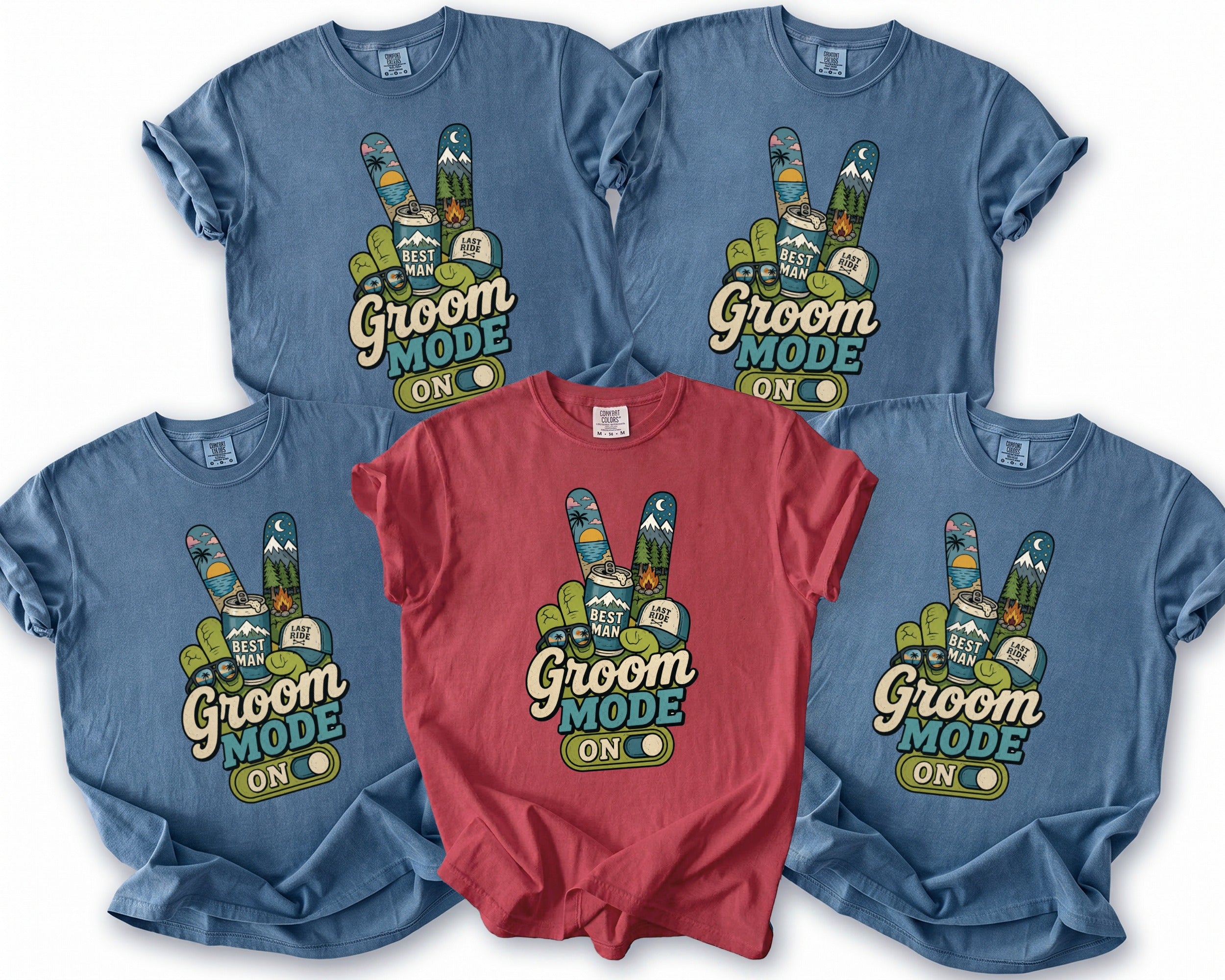 Groom Mode Party T-Shirt - Midnight Gents