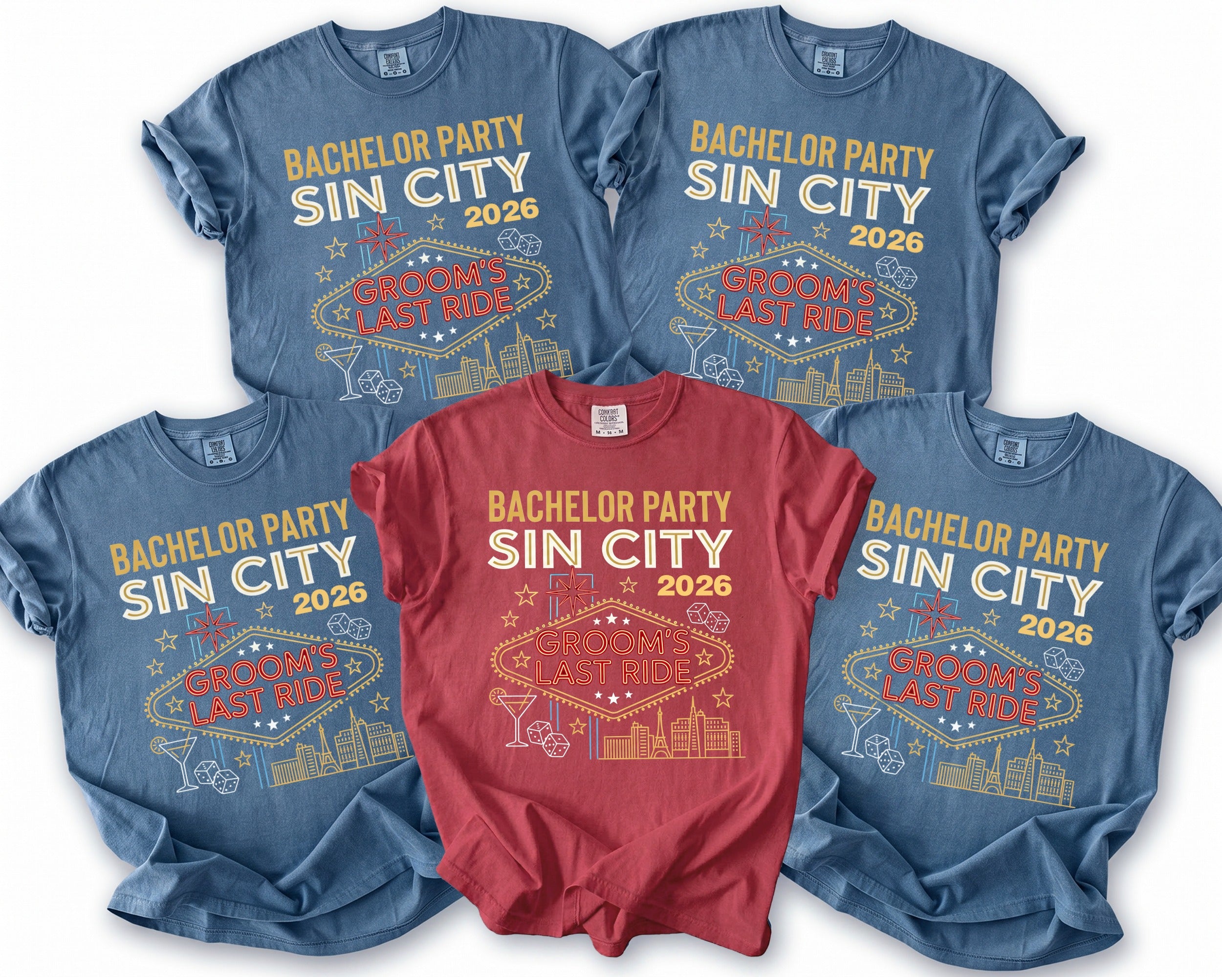 Sin City Party T-Shirt - Midnight Gents