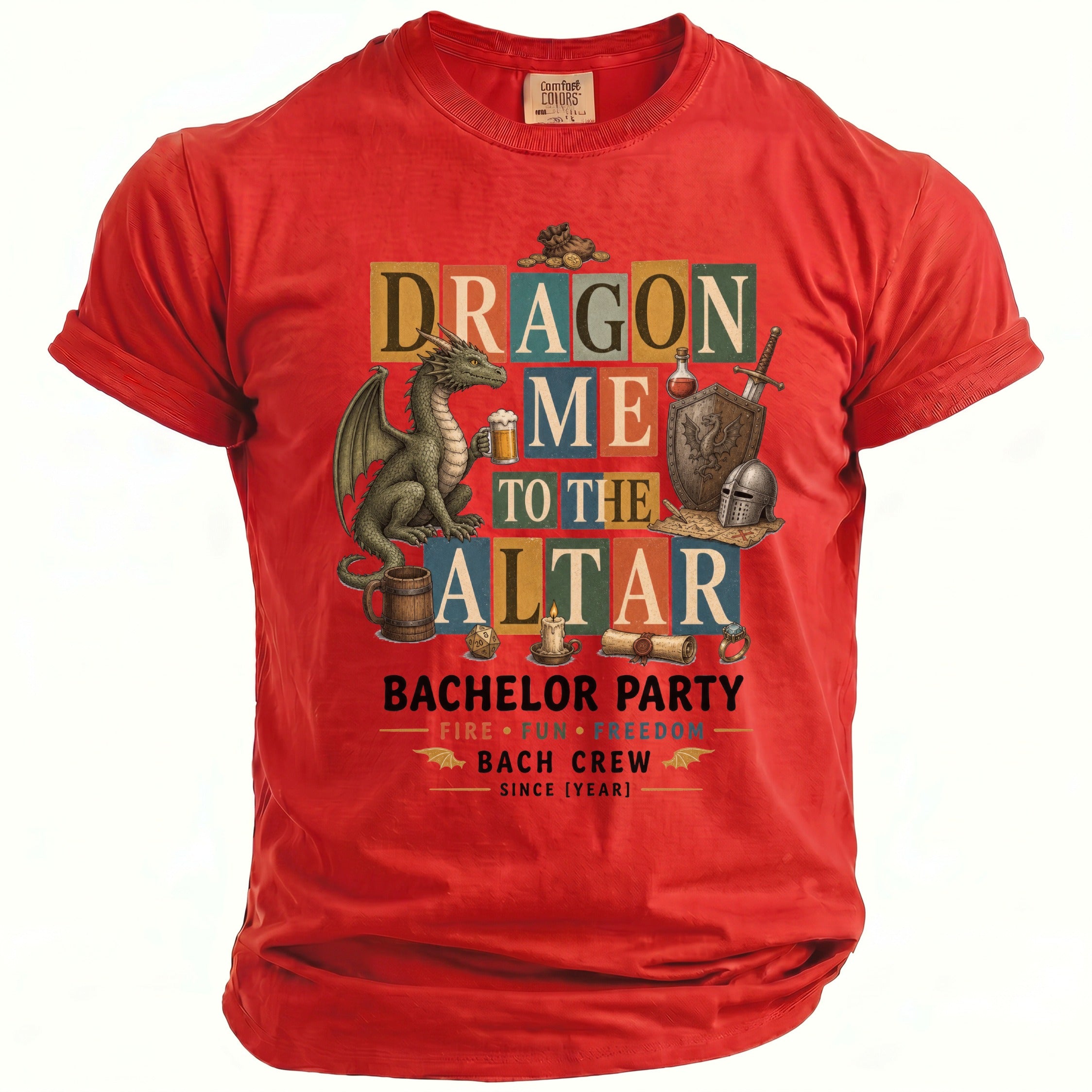 Dragon Altar Bachelor Party Tee - Midnight Gents