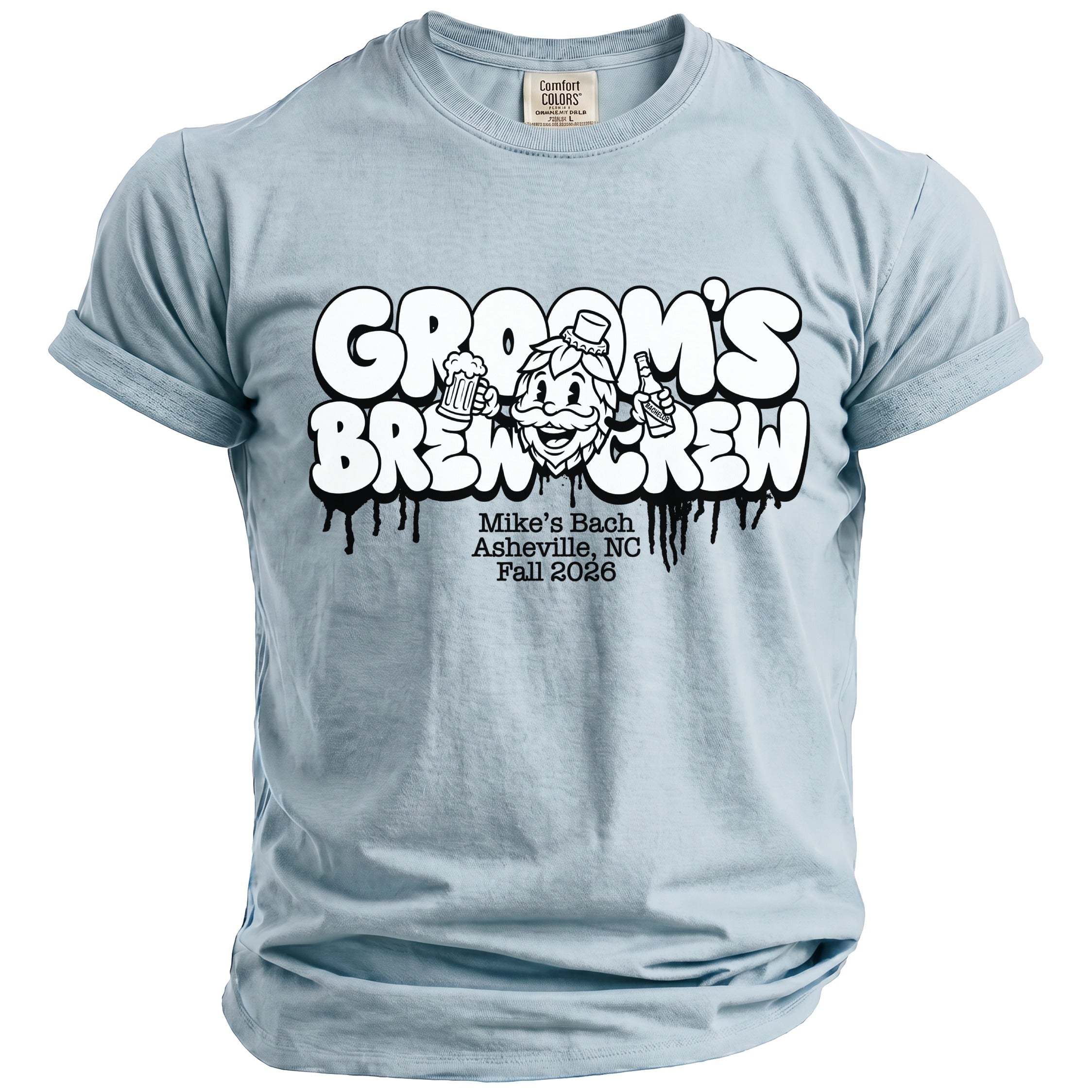 Groom's Brew Crew Party T-Shirt - Midnight Gents