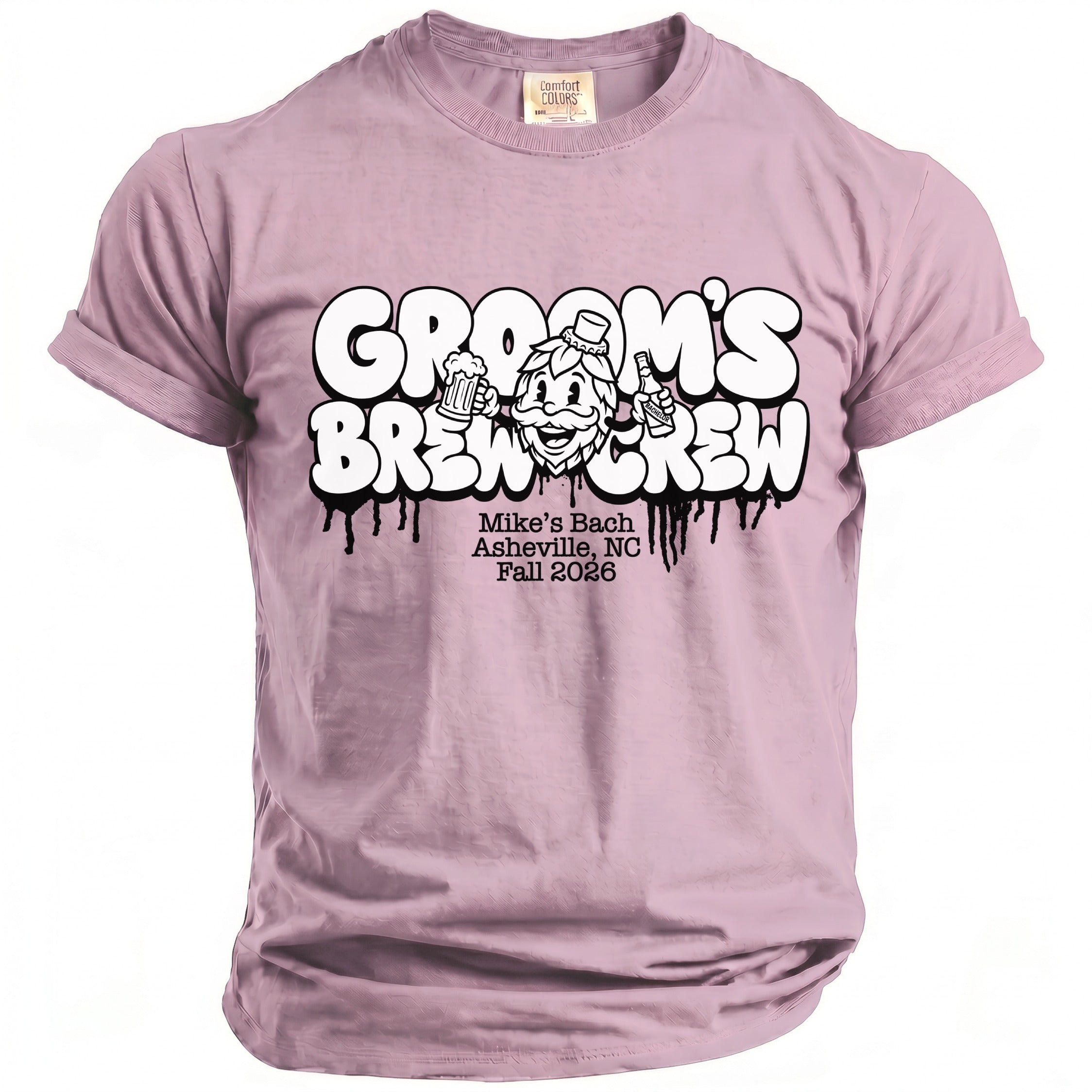 Groom's Brew Crew Party T-Shirt - Midnight Gents