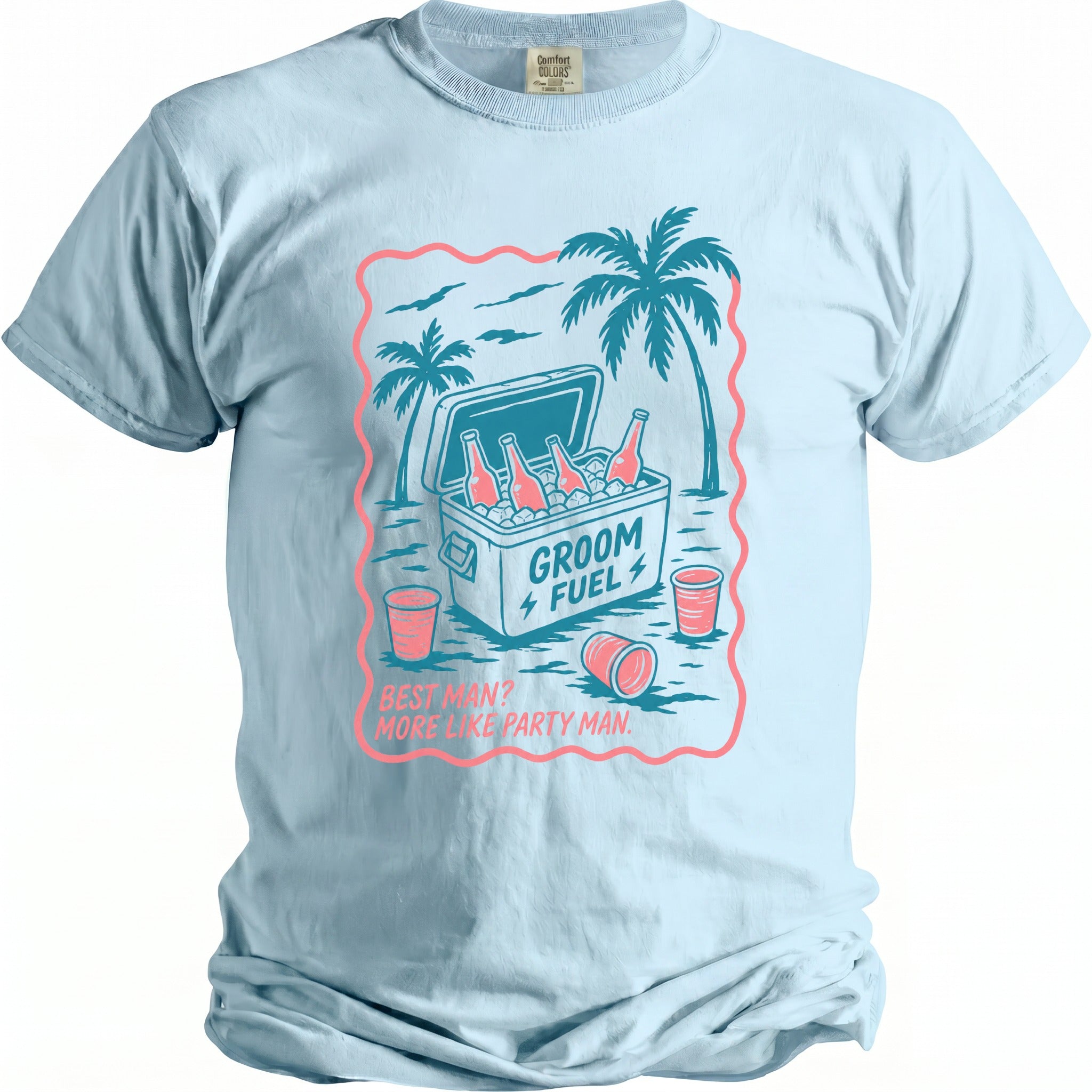 Groom Fuel Party T-Shirt - Midnight Gents