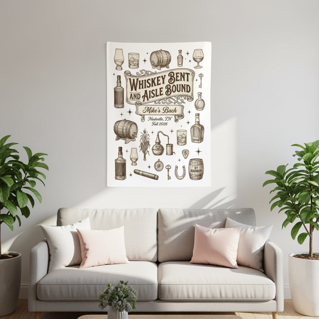 Whiskey Bent Aisle Bound Tapestries - Midnight Gents