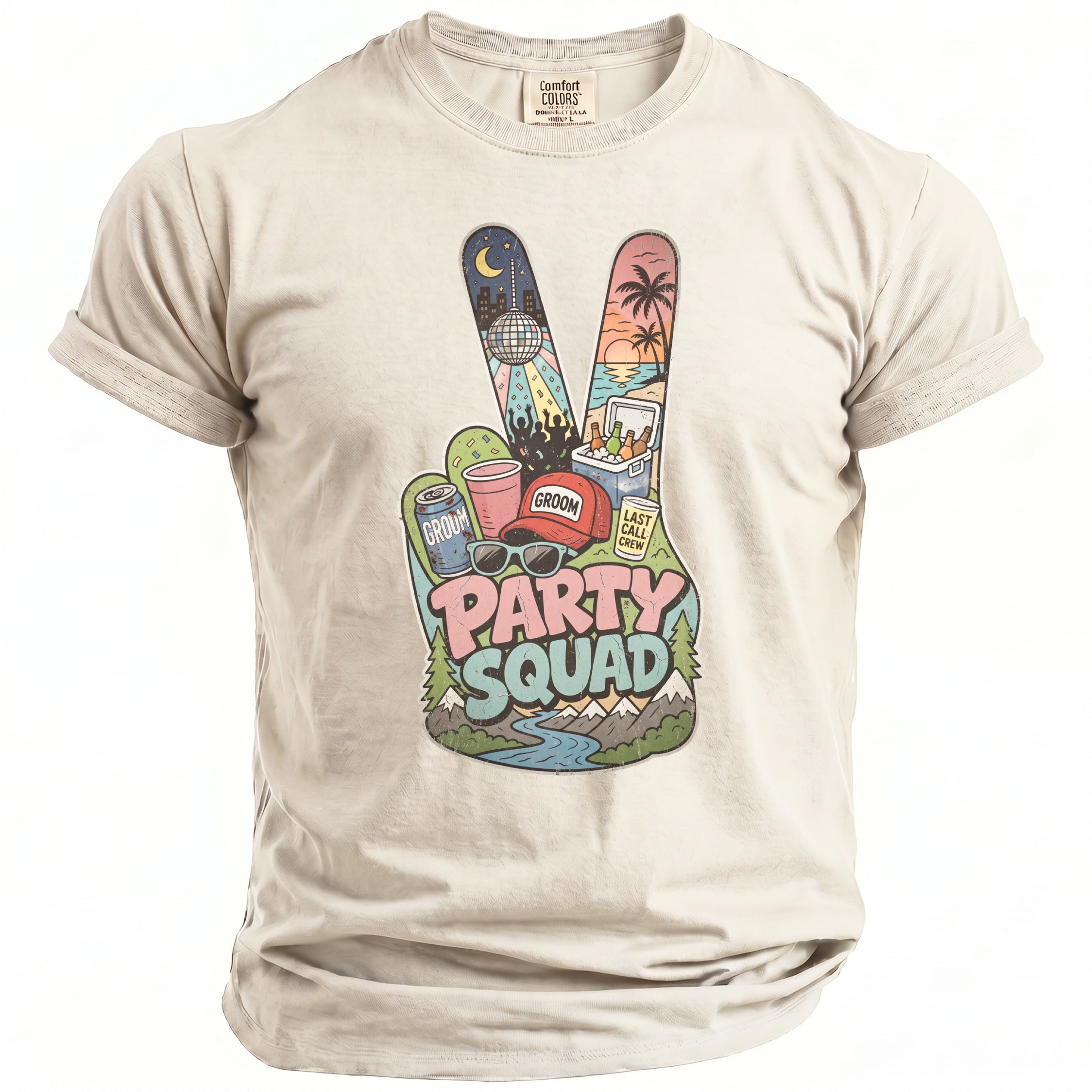 Party Squad Bachelor Groom T-Shirt - Midnight Gents
