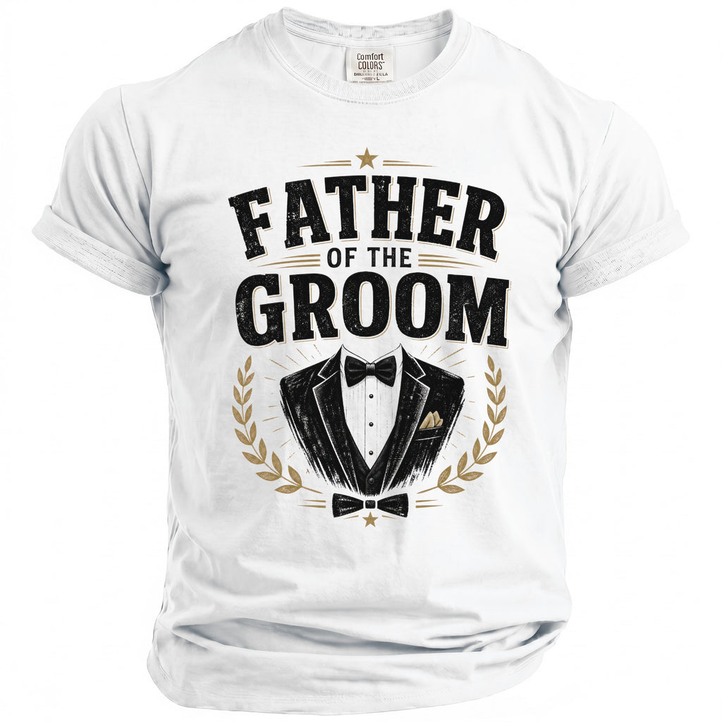 Father Groom Suit T-Shirt - Midnight Gents