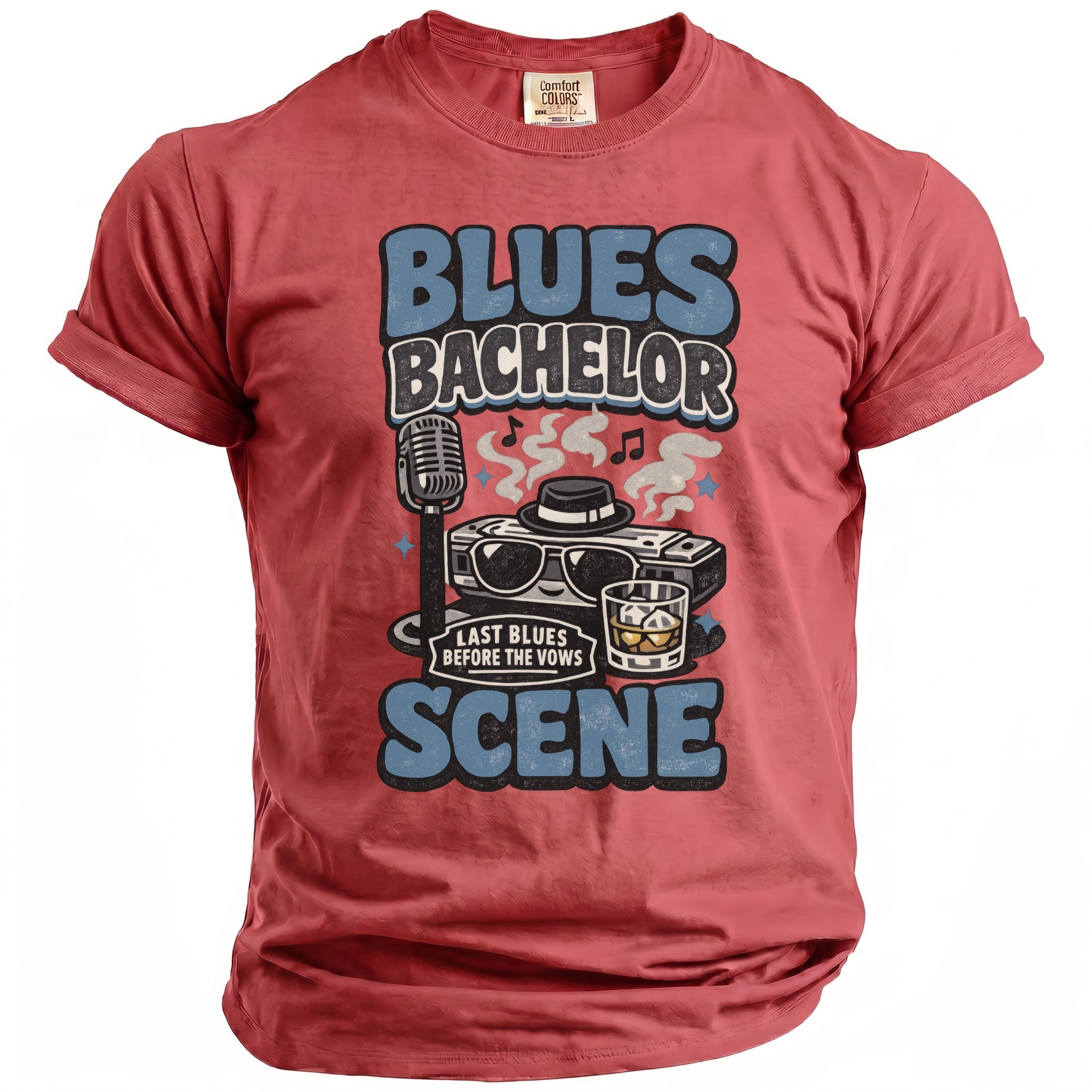 Blues Bachelor T-Shirt - Midnight Gents