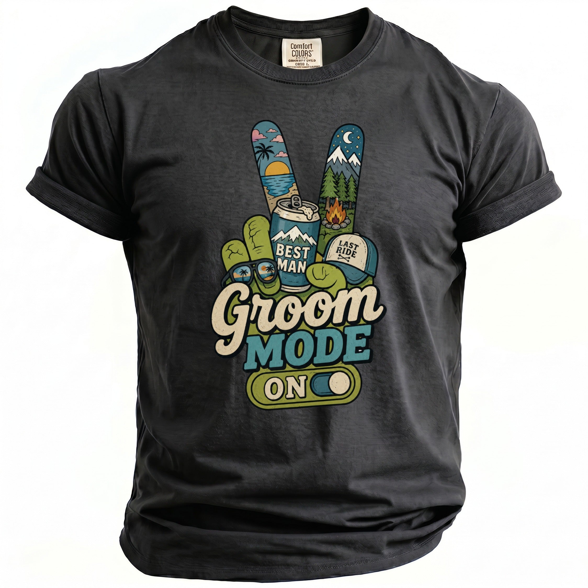 Groom Mode Party T-Shirt - Midnight Gents