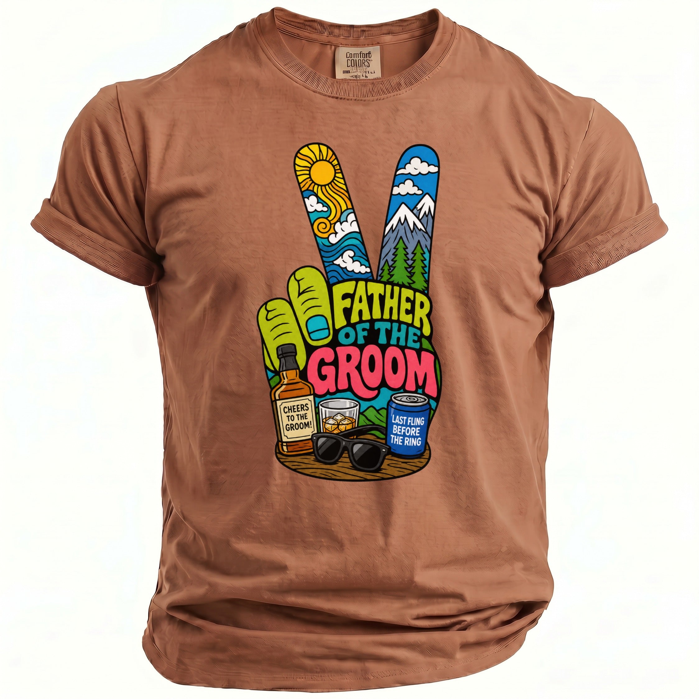 Father Groom Party T-Shirt - Midnight Gents