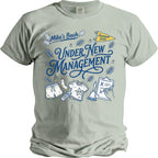 Mike's Bach Summer 2026 Under New Management t-shirt graphic.