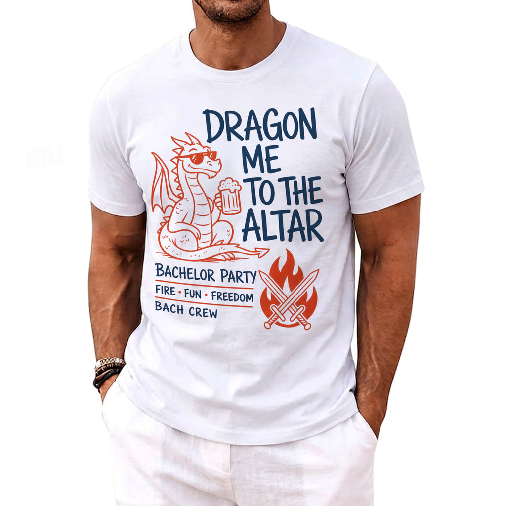 Dragon Altar Bachelor Party T-Shirt - Midnight Gents