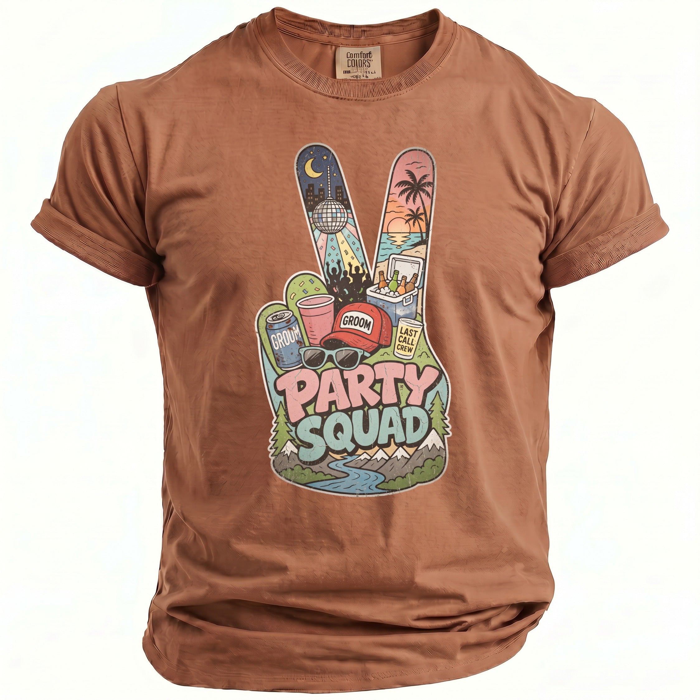 Party Squad Bachelor Groom T-Shirt - Midnight Gents