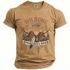 Tan t-shirt with "Wild One Free Spirit Before Forever" and Phoenix's Bach, Sedona, AZ text.
