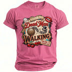 Pink t-shirt with "Mike's Bach Dead Man Walking Malibu, CA Summer 2026" graphic.