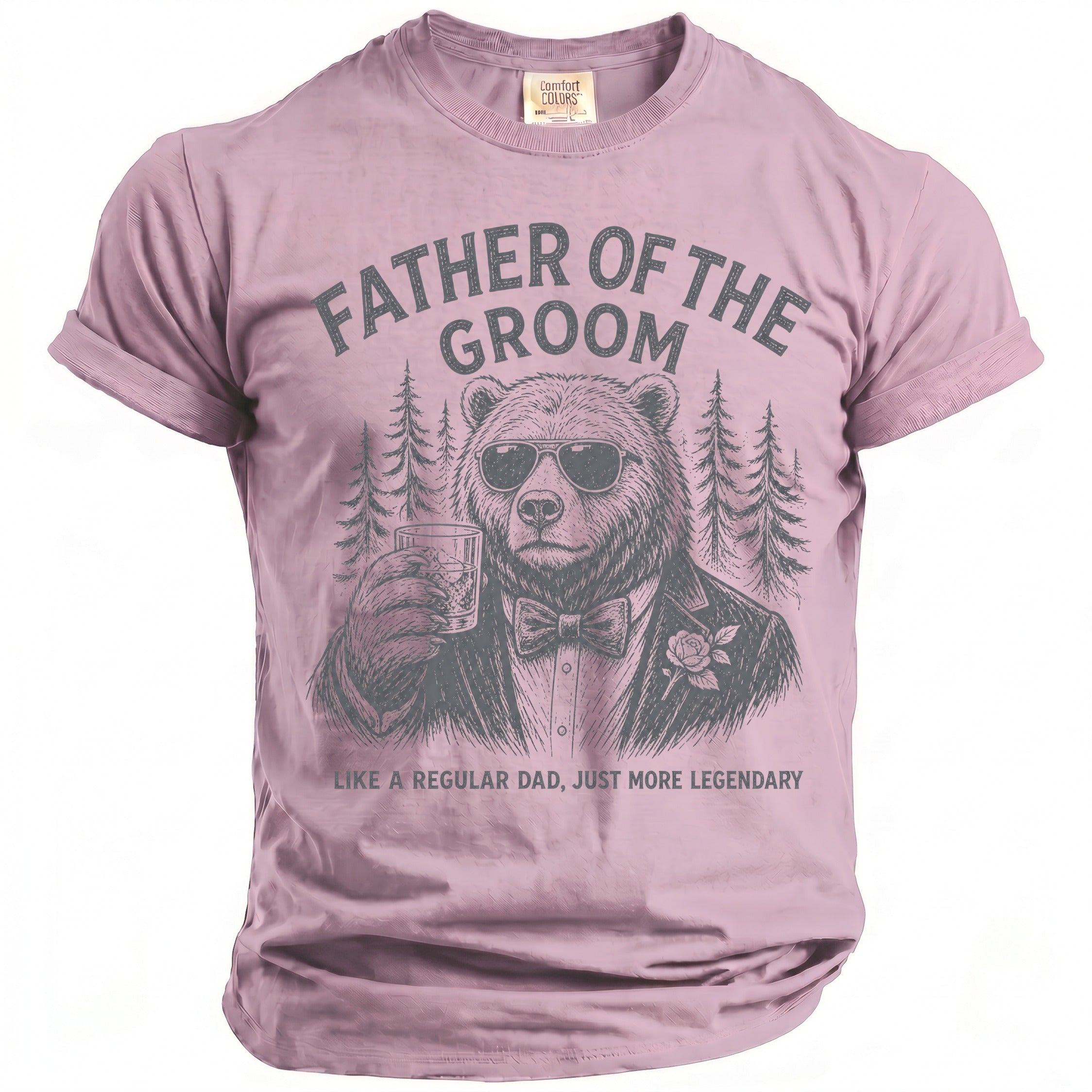 Father Groom Bear T-Shirt - Midnight Gents