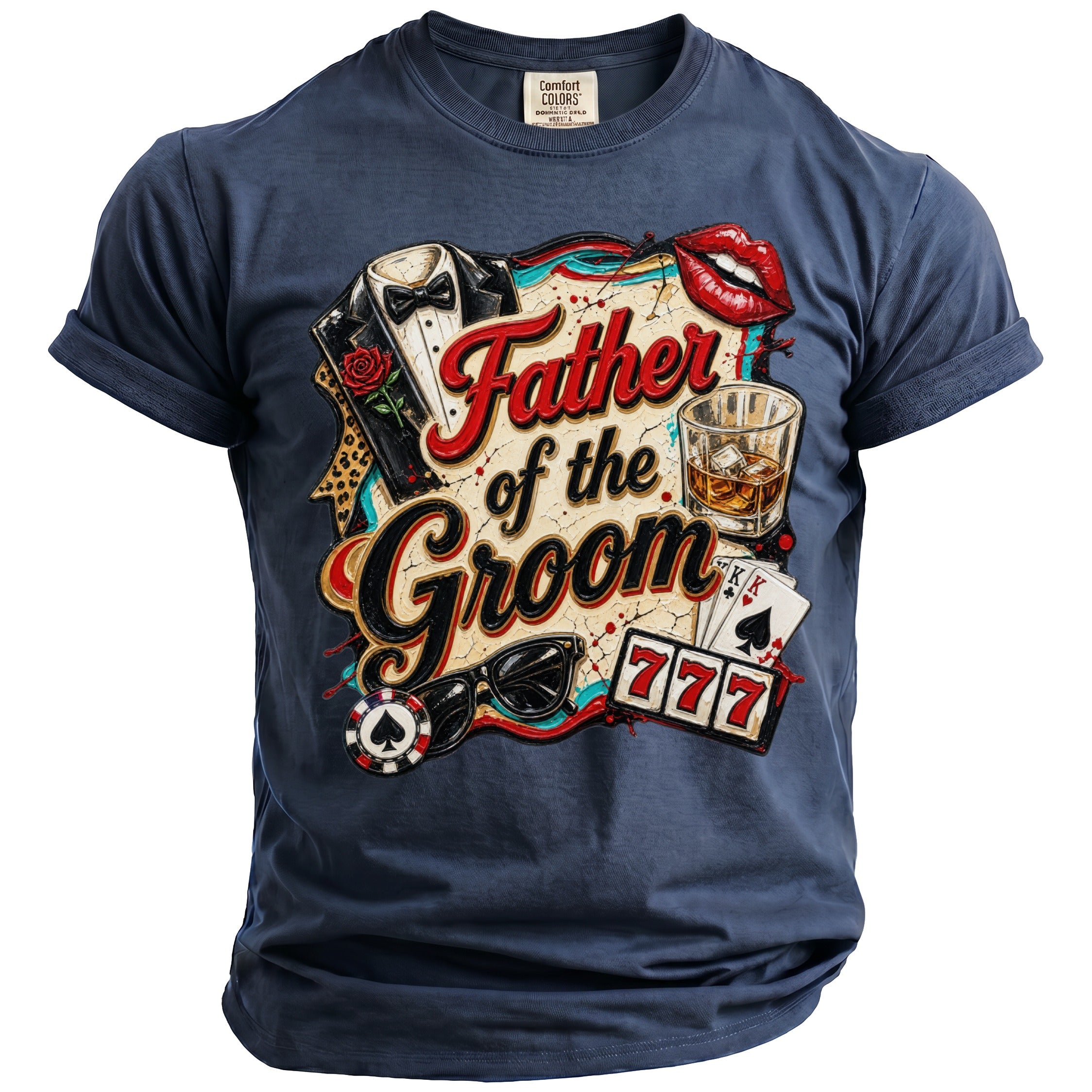 Father Groom Party T-Shirt - Midnight Gents