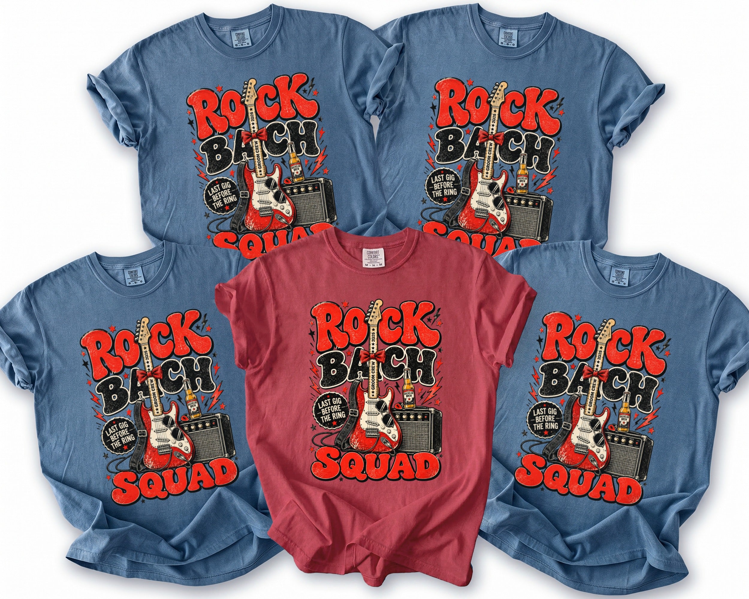 Rock Bach Squad Tee - Midnight Gents