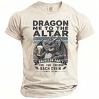 Dragon holding beer, reads "Dragon Me to the Altar Bachelor Party Bach Crew".