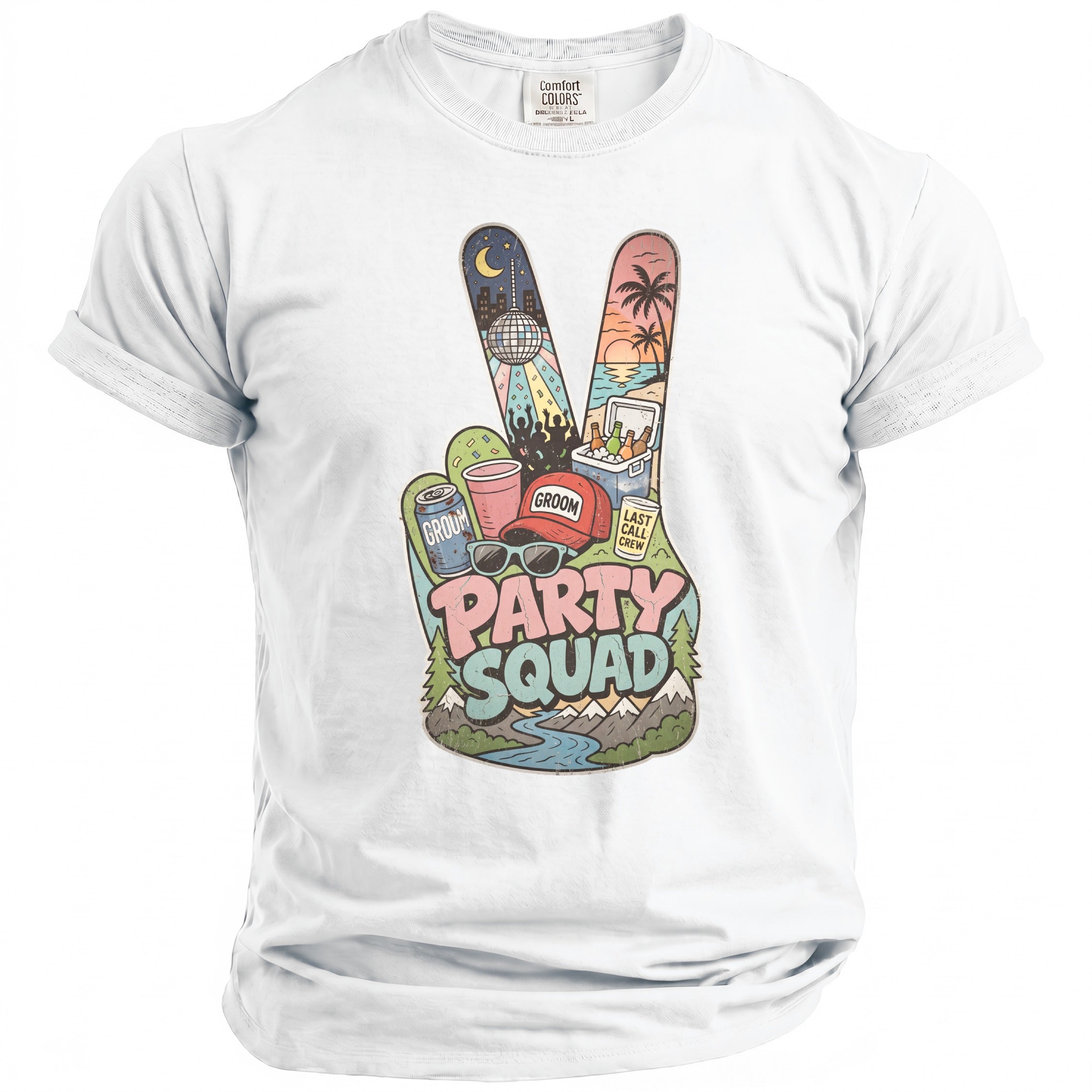 Party Squad Bachelor Groom T-Shirt - Midnight Gents