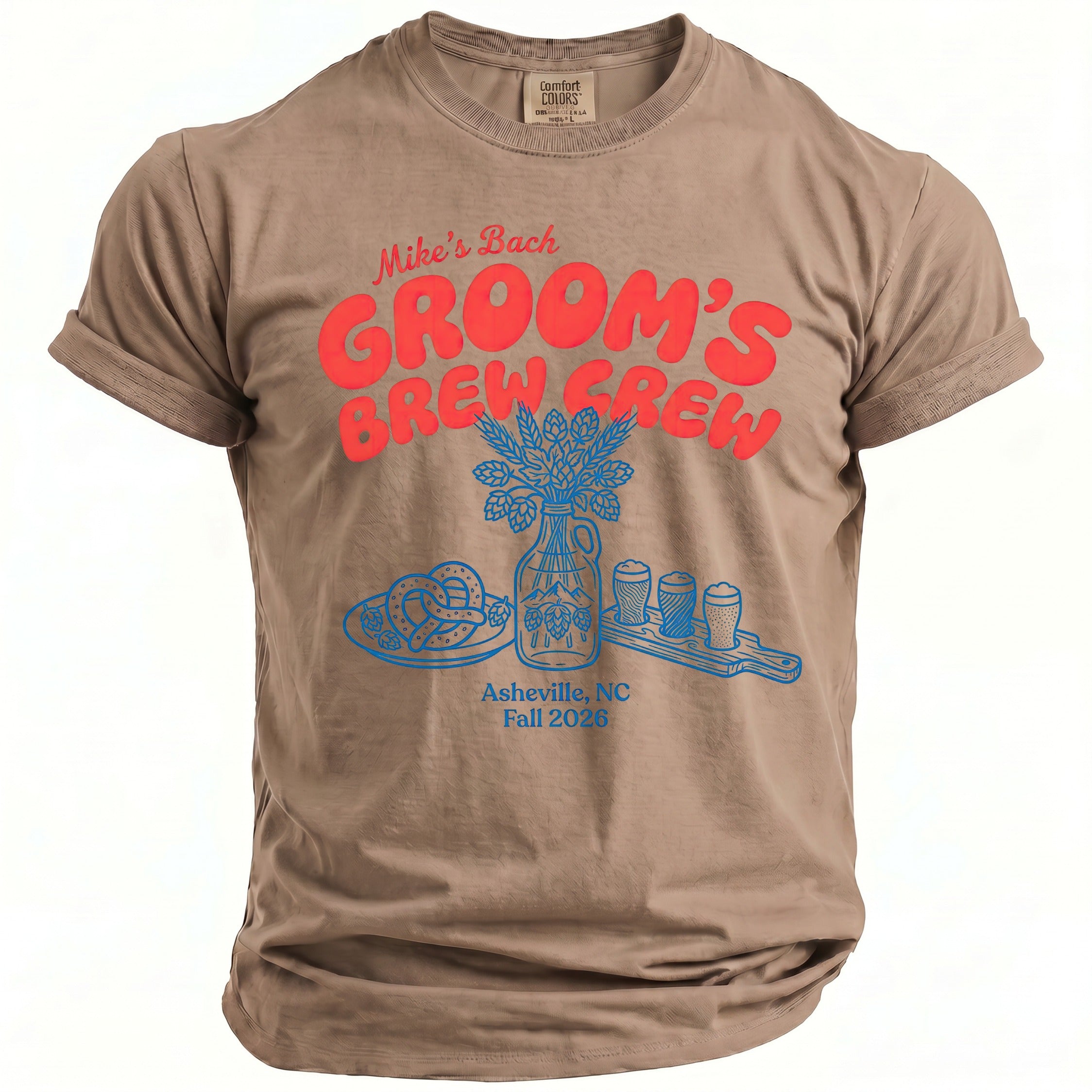 Groom's Brew Crew Tee - Midnight Gents