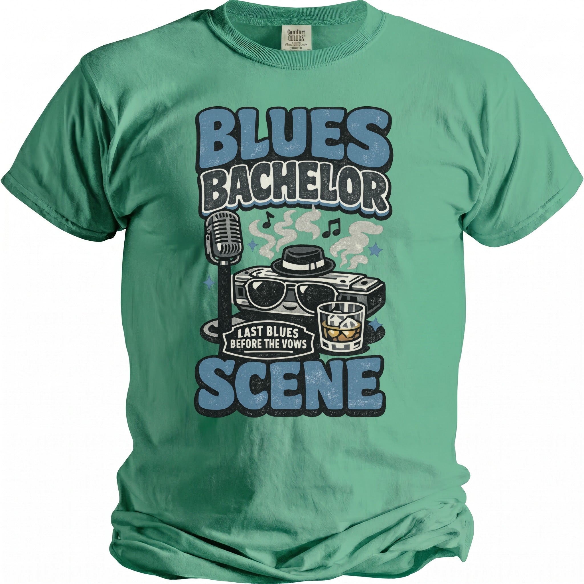 Blues Bachelor T-Shirt - Midnight Gents