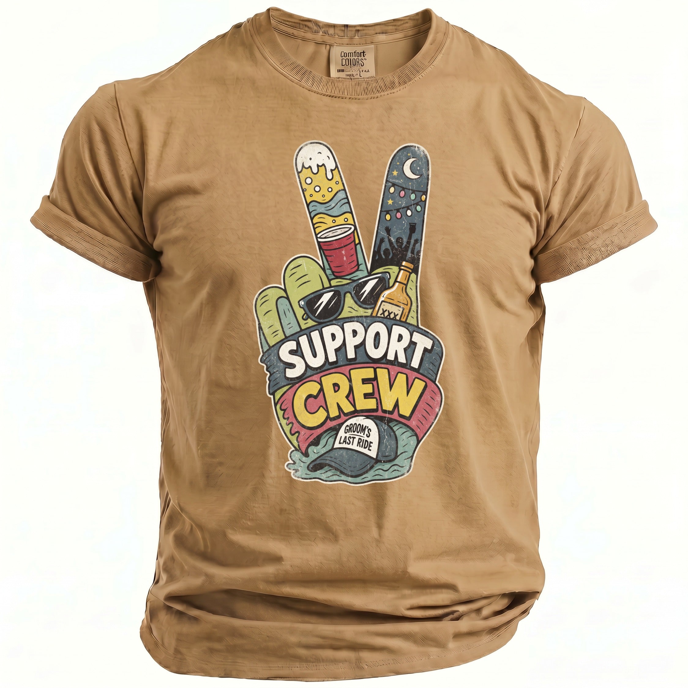Support Crew Bachelor T-Shirt - Midnight Gents