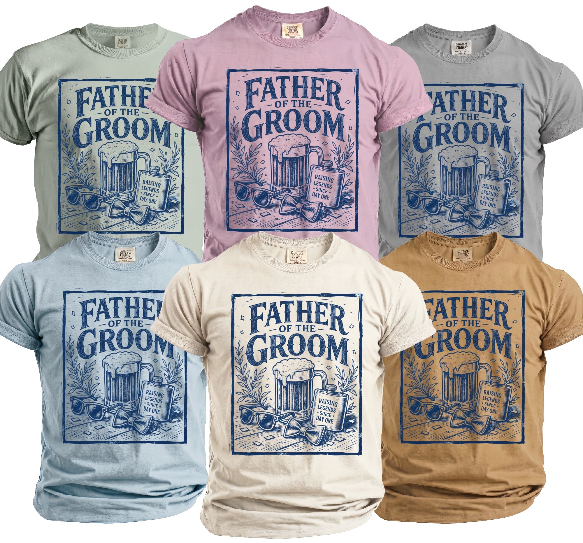 Father Groom Legends T-Shirt - Midnight Gents
