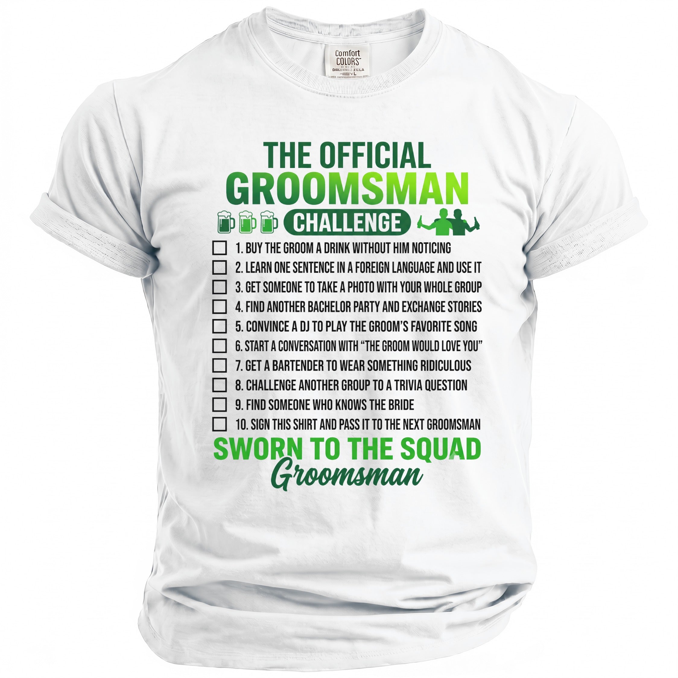 Groomsman Challenge T-Shirt - Midnight Gents